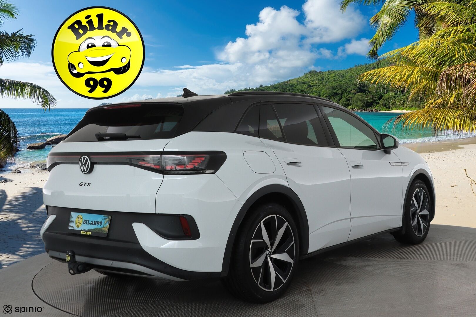 VOLKSWAGEN ID.4 2022 GTX Dual Motor AWD, akku 77 kWh - Lämpöpumppu / Vetokoukku / Adapt.Vakkari / 360-Kamera / iQ Matrix LED / Puolinahkasisusta / Ratinlämmitys / Varusteltu!
