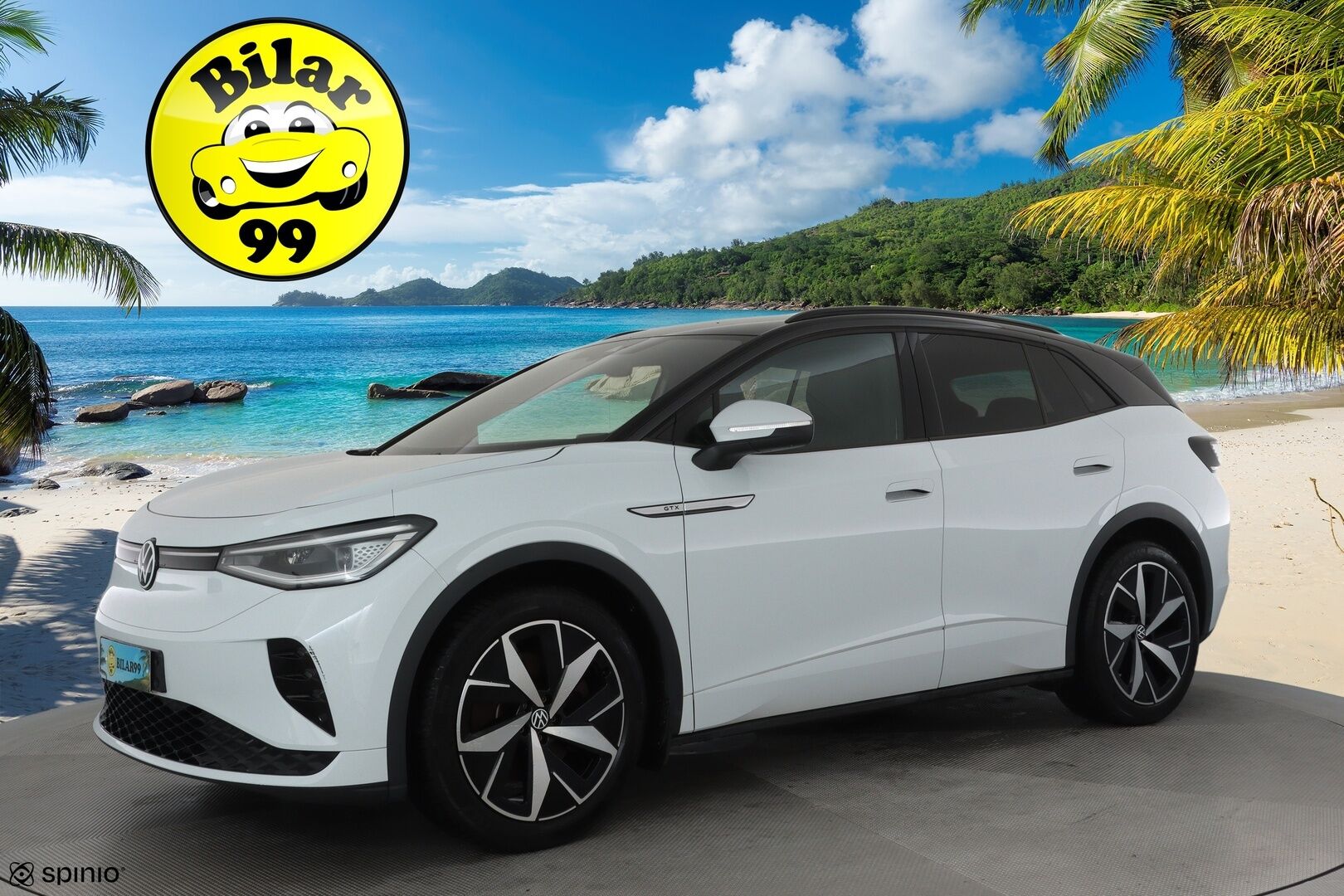 VOLKSWAGEN ID.4 2022 GTX Dual Motor AWD, akku 77 kWh - Lämpöpumppu / Vetokoukku / Adapt.Vakkari / 360-Kamera / iQ Matrix LED / Puolinahkasisusta / Ratinlämmitys / Varusteltu!