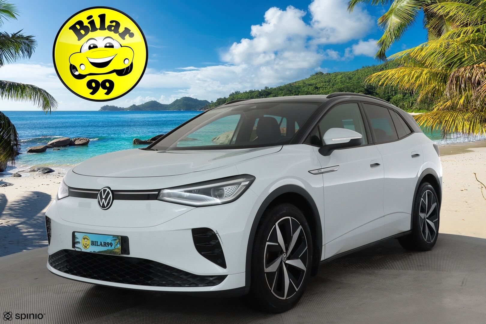 VOLKSWAGEN ID.4 2022 GTX Dual Motor AWD, akku 77 kWh - Lämpöpumppu / Vetokoukku / Adapt.Vakkari / 360-Kamera / iQ Matrix LED / Puolinahkasisusta / Ratinlämmitys / Varusteltu!