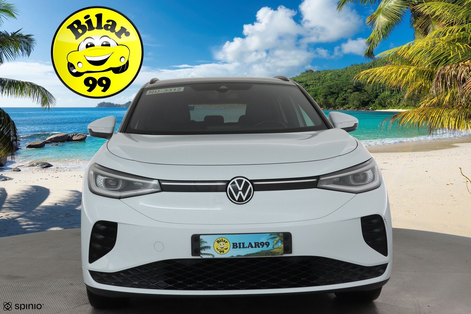 VOLKSWAGEN ID.4 2022 GTX Dual Motor AWD, akku 77 kWh - Lämpöpumppu / Vetokoukku / Adapt.Vakkari / 360-Kamera / iQ Matrix LED / Puolinahkasisusta / Ratinlämmitys / Varusteltu!