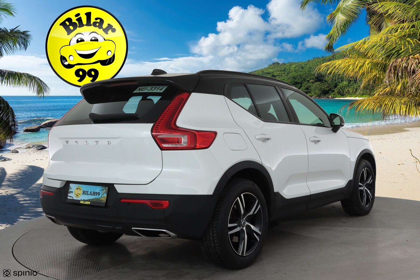 Volvo XC40 2019 D4 AWD Geartronic R-Design **Adapt.vakkari / P.kamera / Full LED / Koukku / Navi / Muistipenkki** - Webasto / Sähköpenkit / Mustat nahat / Digimittaristo / BLIS / Merkkihuollettu