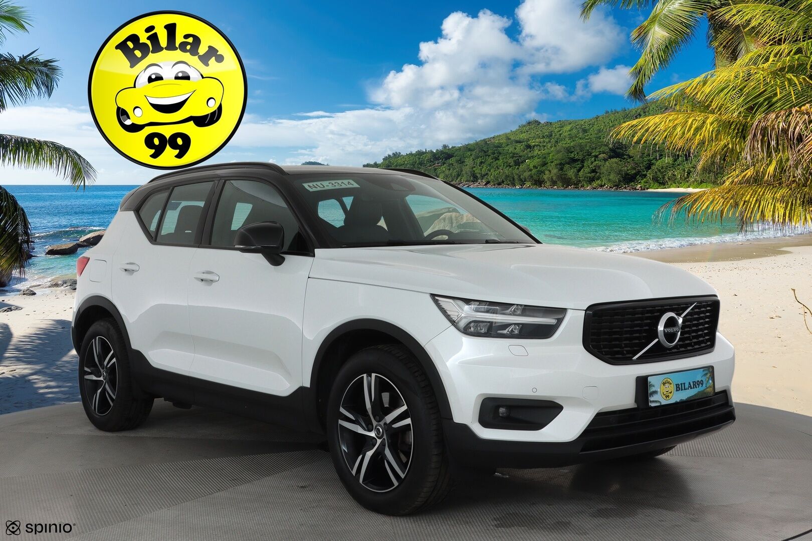 Volvo XC40 2019 D4 AWD Geartronic R-Design **Adapt.vakkari / P.kamera / Full LED / Koukku / Navi / Muistipenkki** - Webasto / Sähköpenkit / Mustat nahat / Digimittaristo / BLIS / Merkkihuollettu
