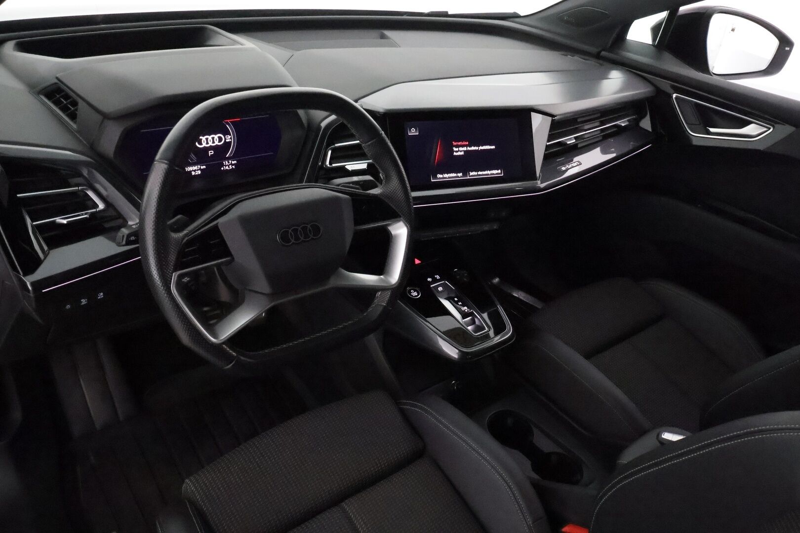 AUDI Q4 E-TRON 2022 50 e-tron quattro Sportback S-Line **Adapt.vakkari / SONOS / HUD / Muistipenkki / P.kamera / Matrix LED** - 3,99 % KORKOTARJOUS TÄHÄN AUTOON 31.8. ASTI! - KeylessGo / Sportti sähköpenkit / Digimittaristo / Navi / Puolinahat / Lämpöpumppu / Ratin lämmitin 