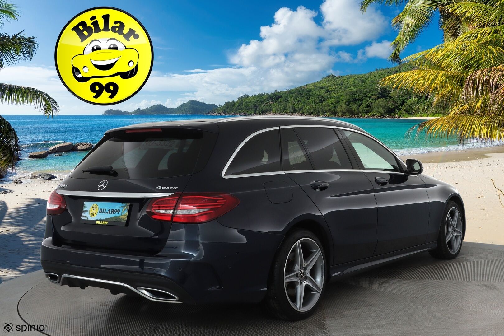 MERCEDES-BENZ C 2019 220 d 4Matic T A Business AMG **Multibeam / Webasto / Vakkari / Koukku / Peruutuskamera / Navigointi / Sporttipenkit** - Kahdet Renkaat
