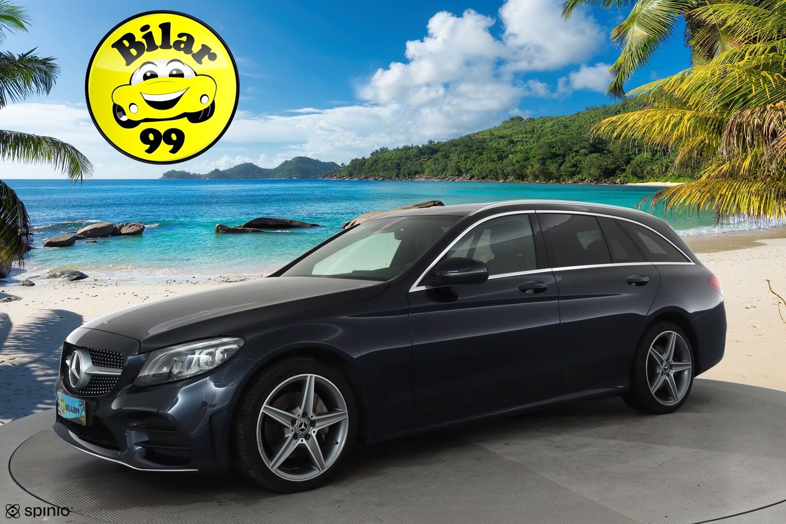 MERCEDES-BENZ C 2019 220 d 4Matic T A Business AMG **Multibeam / Webasto / Vakkari / Koukku / Peruutuskamera / Navigointi / Sporttipenkit** - Kahdet Renkaat