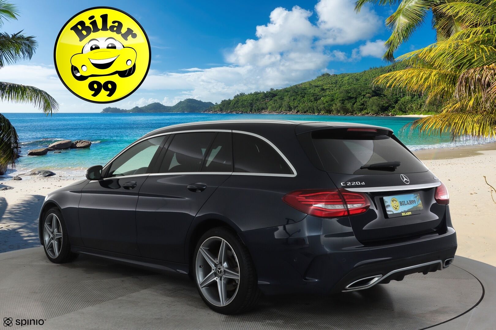 MERCEDES-BENZ C 2019 220 d 4Matic T A Business AMG **Multibeam / Webasto / Vakkari / Koukku / Peruutuskamera / Navigointi / Sporttipenkit** - Kahdet Renkaat
