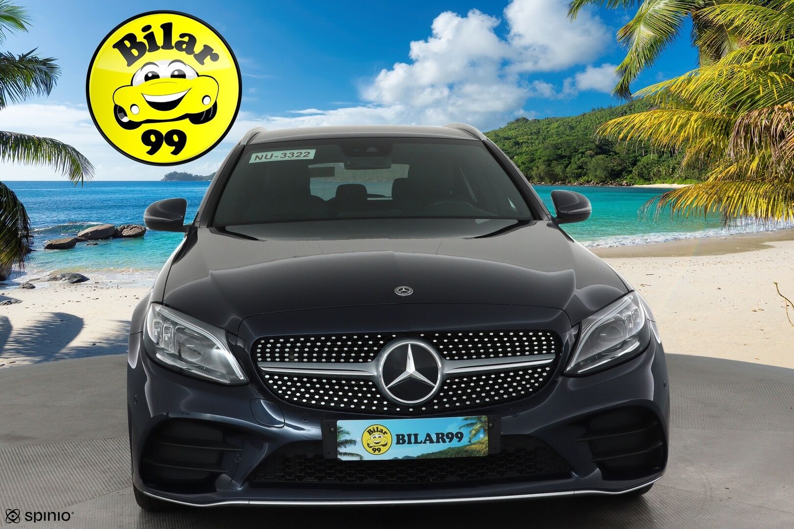 MERCEDES-BENZ C 2019 220 d 4Matic T A Business AMG **Multibeam / Webasto / Vakkari / Koukku / Peruutuskamera / Navigointi / Sporttipenkit** - Kahdet Renkaat