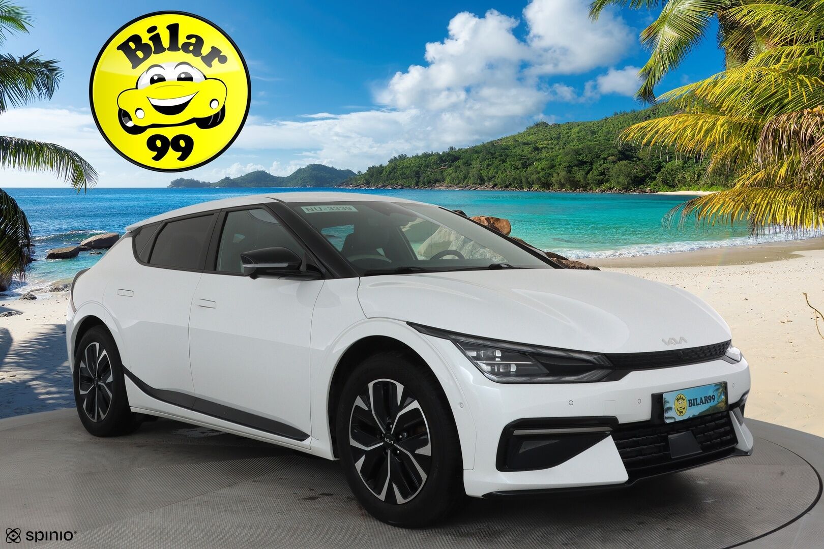 KIA EV6 2022 77,4kWh 325hv AWD GT-Line **ACC / HUD / 360° / Muistipenkki / Widescreen / Koukku / LED / Navi / Meridian / ILP** - Sähköpenkit / Ilmastoidut penkit / Merkkihuollettu / Kahdet renkaat aluvanteilla