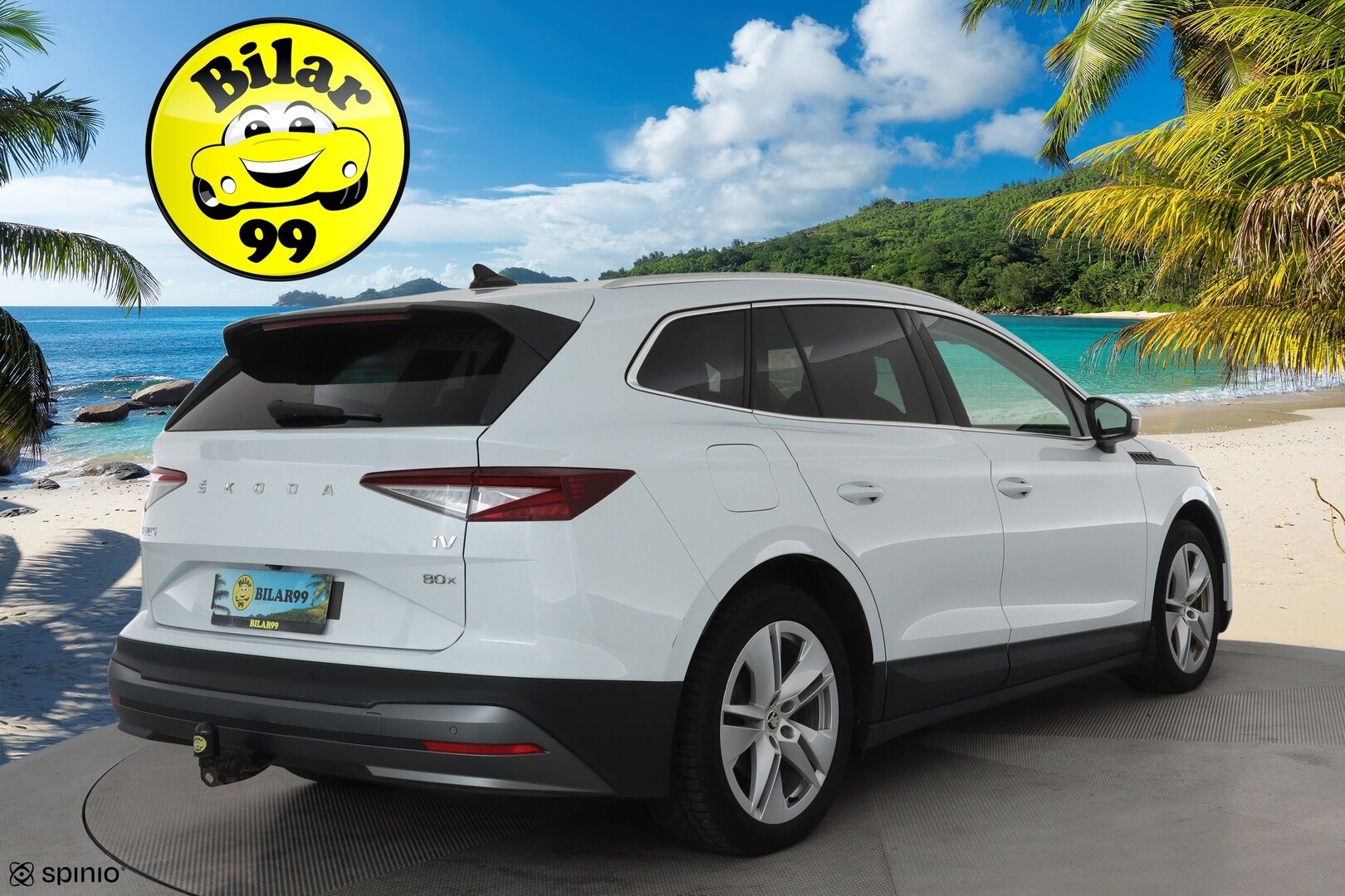 SKODA ENYAQ 2022 82kWh iV80 4X4 Luxury **ACC / ILP / Matrix LED / Muistipenkit / Koukku / P.kamera / Navi / KeylessGo / Nahka-Alcantara** - Merkkihuollettu
