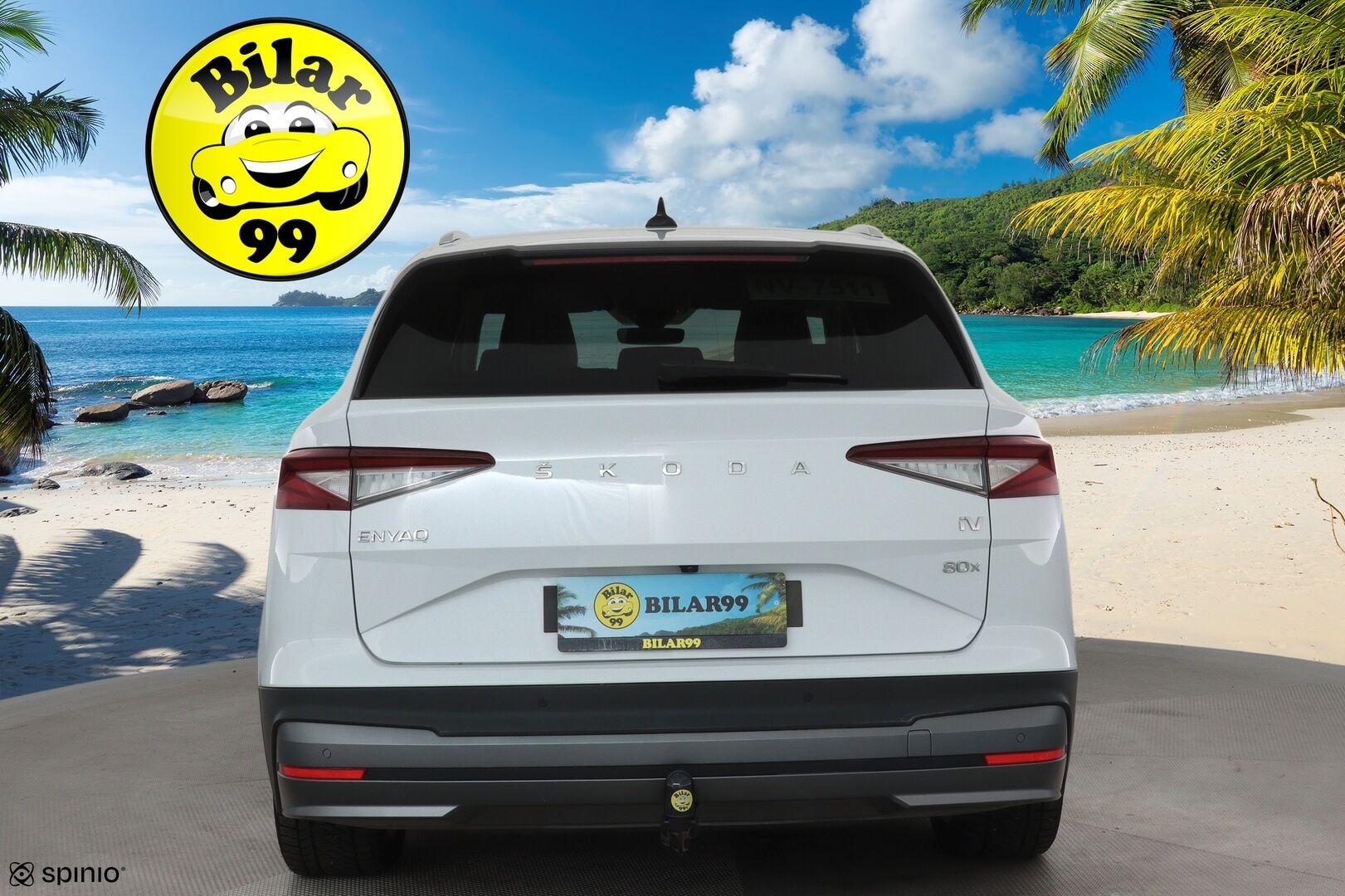 SKODA ENYAQ 2022 82kWh iV80 4X4 Luxury **ACC / ILP / Matrix LED / Muistipenkit / Koukku / P.kamera / Navi / KeylessGo / Nahka-Alcantara** - Merkkihuollettu