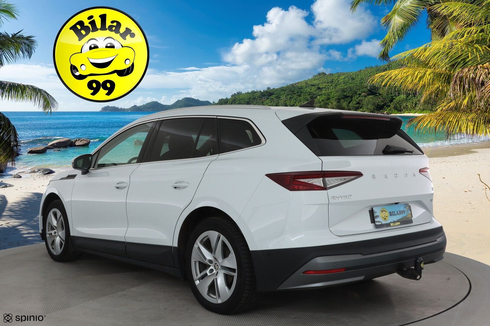 SKODA ENYAQ 2022 82kWh iV80 4X4 Luxury **ACC / ILP / Matrix LED / Muistipenkit / Koukku / P.kamera / Navi / KeylessGo / Nahka-Alcantara** - Merkkihuollettu