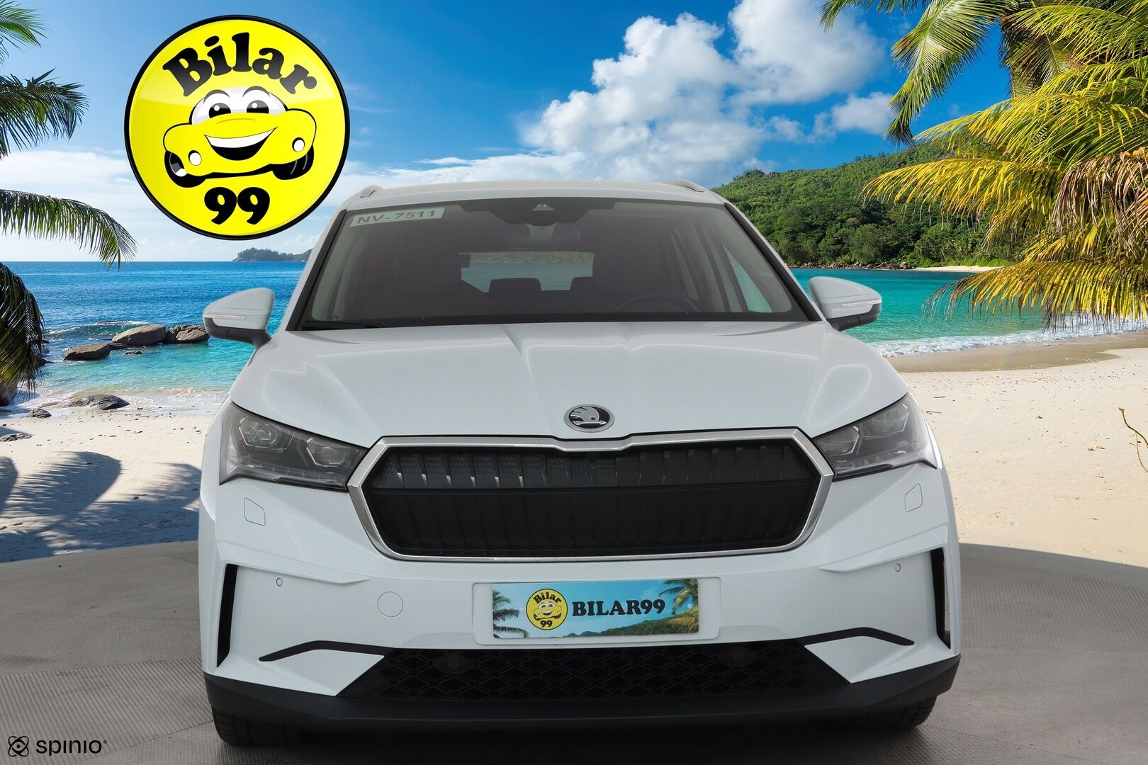 SKODA ENYAQ 2022 82kWh iV80 4X4 Luxury **ACC / ILP / Matrix LED / Muistipenkit / Koukku / P.kamera / Navi / KeylessGo / Nahka-Alcantara** - Merkkihuollettu