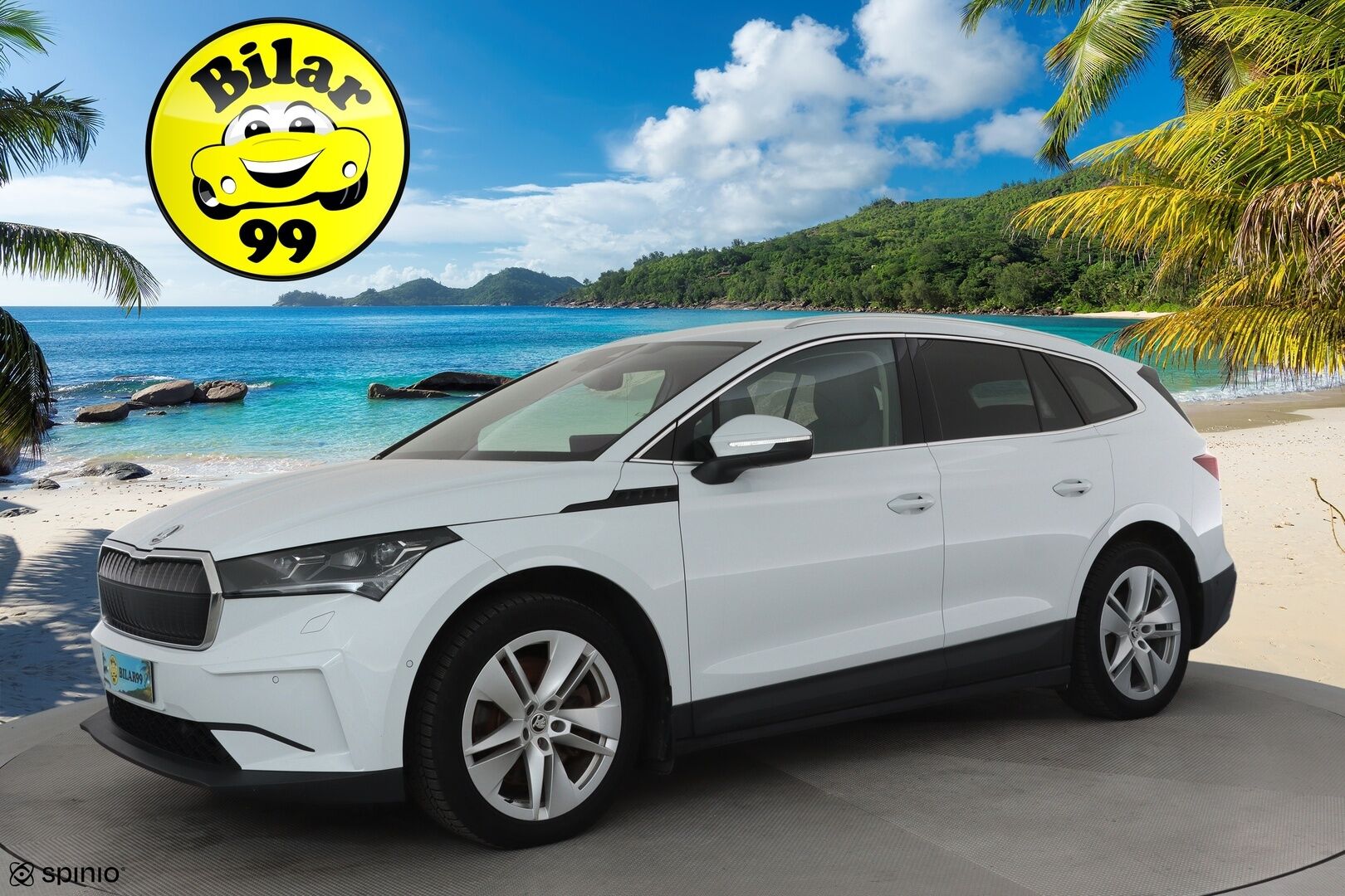 SKODA ENYAQ 2022 82kWh iV80 4X4 Luxury **ACC / ILP / Matrix LED / Muistipenkit / Koukku / P.kamera / Navi / KeylessGo / Nahka-Alcantara** - Merkkihuollettu