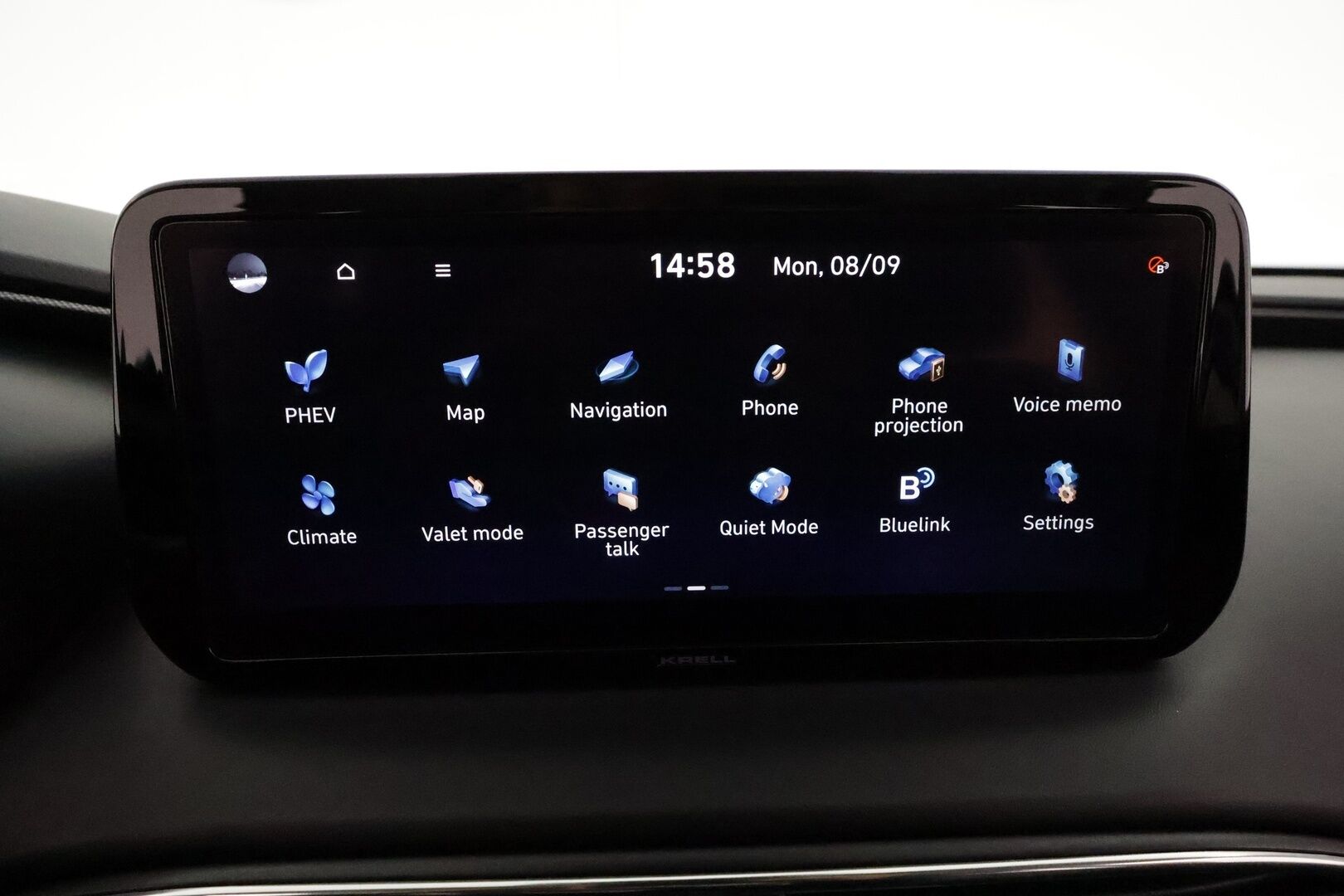 HYUNDAI SANTA FE 2021 1.6 Plugin-Hybrid 4WD SEVEN Prime 7-P **ACC / Panorama / KRELL / Koukku / LED / Muistipenkki / Navi / Mustat nahat** - Akku kuntotarkastettu! / Ilmastoidut penkit / HUD / 360° / Kahdet renkaat aluvanteilla / Merkkihuollettu