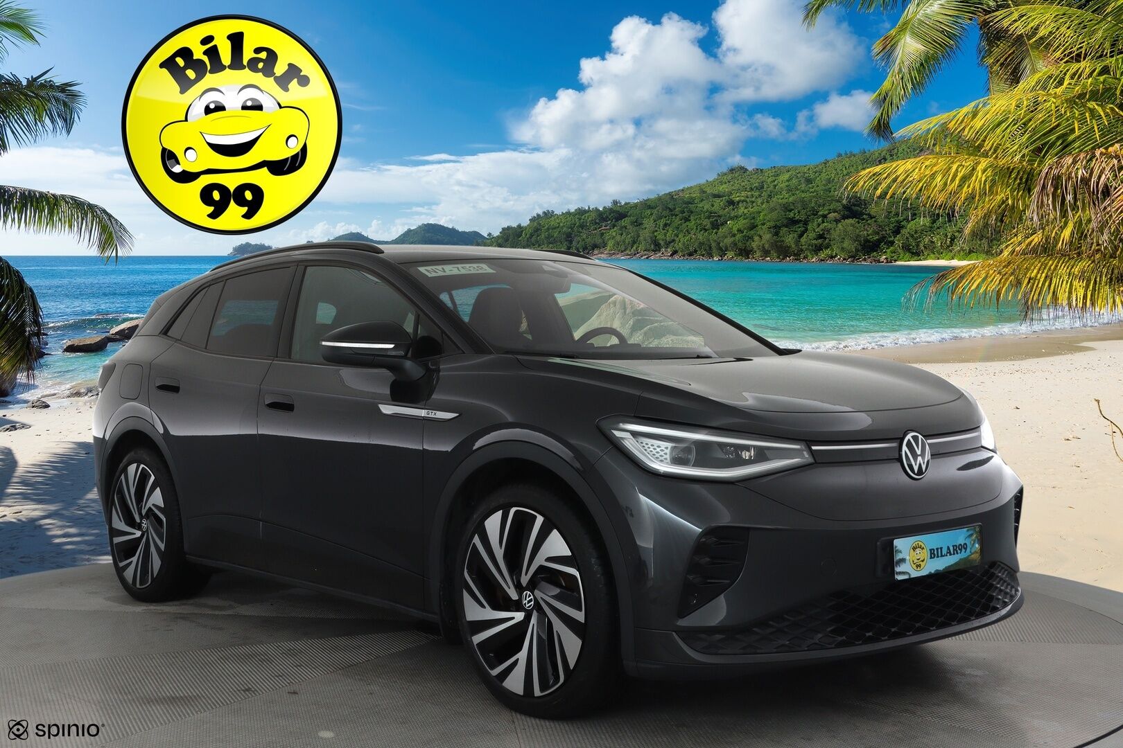 VOLKSWAGEN ID.4 2022 GTX Dual Motor AWD **ILP / Koukku / ACC / Matrix-LED / P.kamera / Navi / Kaistavahti / KeylessGO** - 3,99 % KORKOTARJOUS TÄHÄN AUTOON 14.9. ASTI! - Kahdet Renkaat / Merkkihuollettu! / Akku kuntotarkastettu