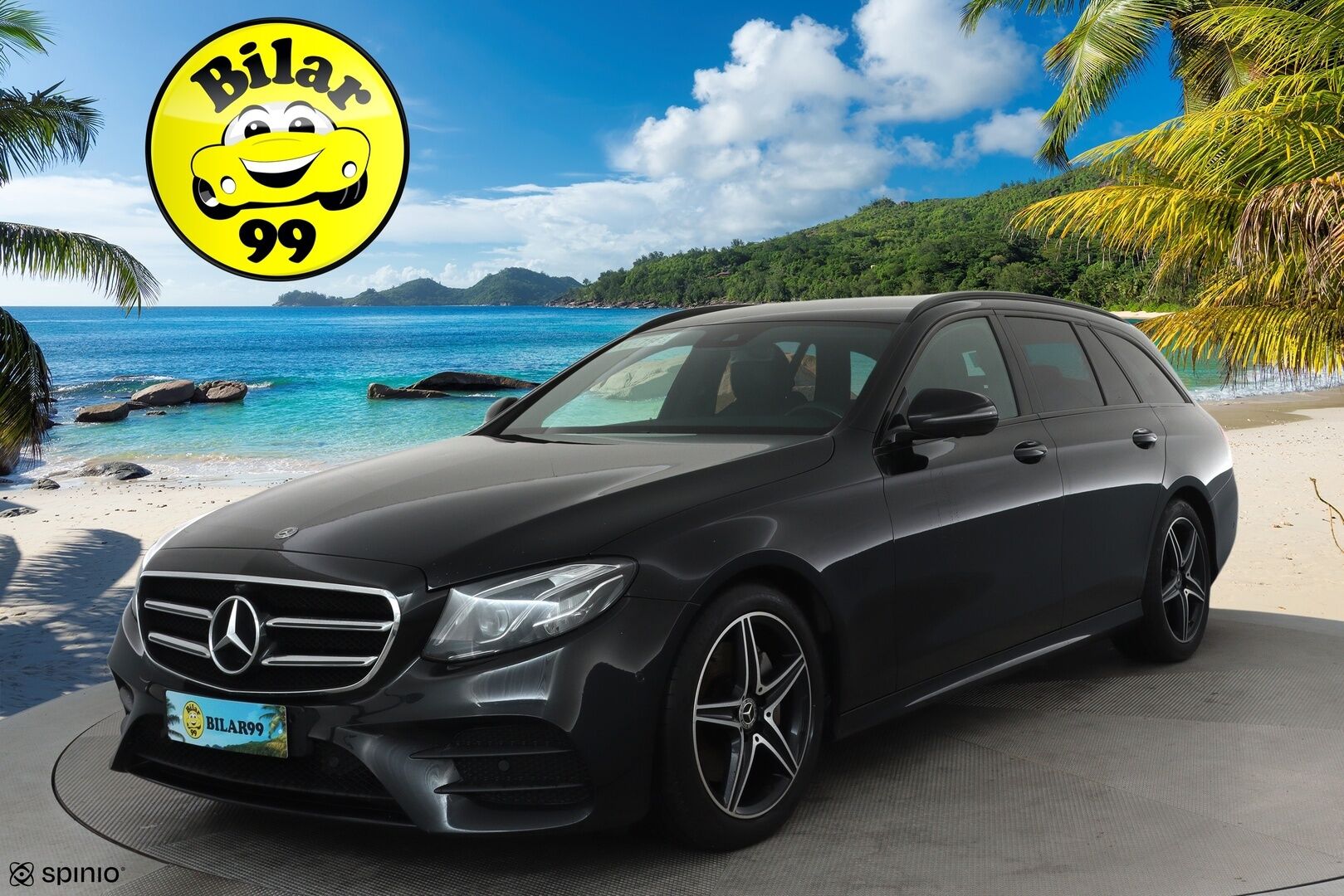 MERCEDES-BENZ E 2020 220 d 4Matic T A Premium Business AMG **Vakkari / Burmester / Koukku / 360° / Multibeam LED / Widescreen** - 3,99 % KORKOTARJOUS TÄHÄN AUTOON 21.9. ASTI! - Kahdet renkaat aluvanteilla