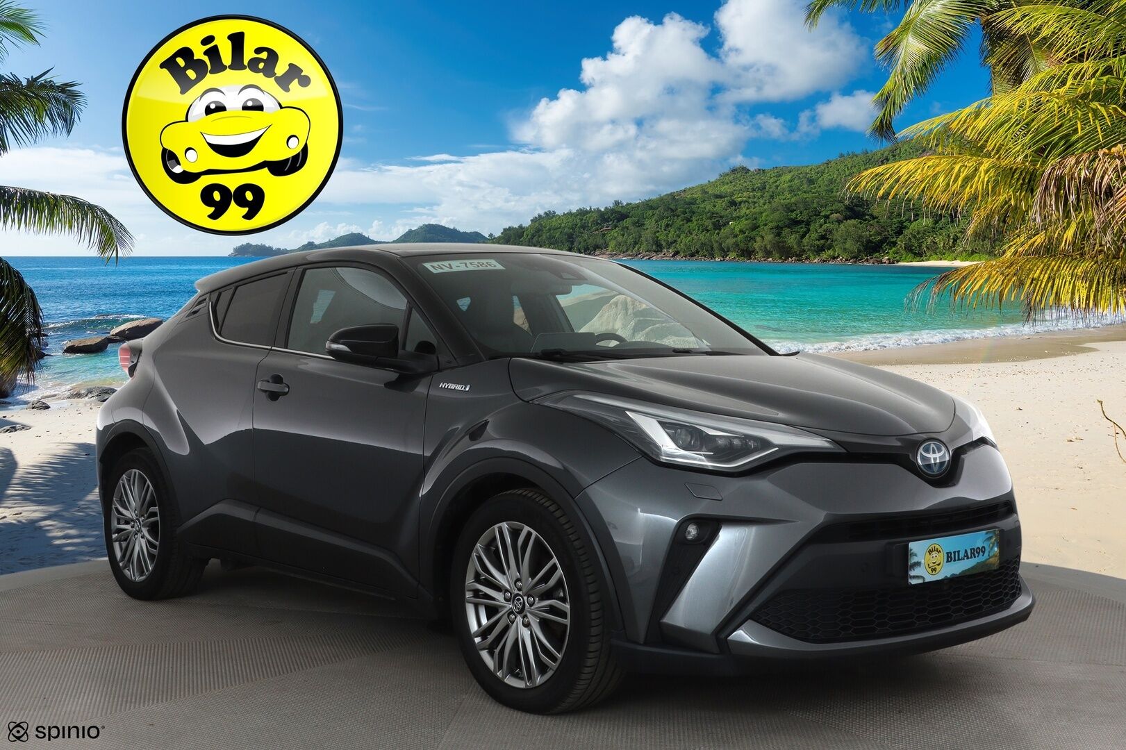 TOYOTA C-HR 2021 1,8 Hybrid Premium *ACC / P.kamera / JBL / KeylessGo / LED / Koukku / Puolinahat* - Kahdet renkaat aluvanteilla