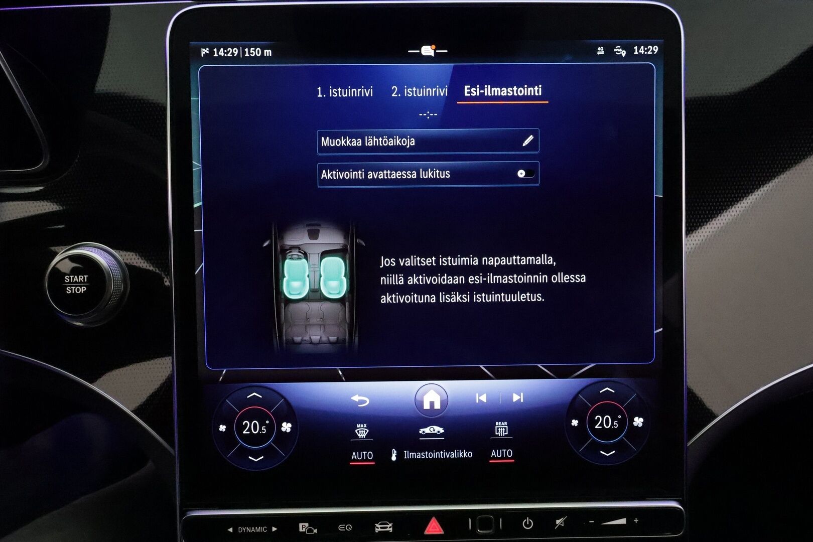 MERCEDES-BENZ EQE 2023 300 89kWh Avantgarde *Burmester / Distronic / Digital Lights / 360° / Muistinahat / Navi / Kaistavahti / Keyless* - Kahdet Renkaat