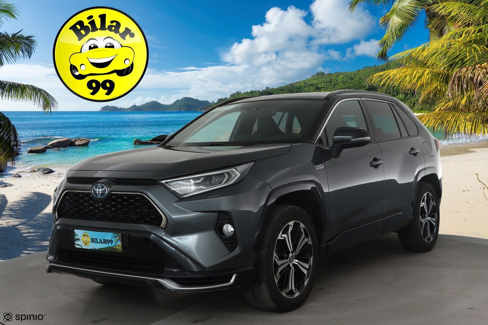 TOYOTA RAV4 PLUG-IN 2021 2,5 Hybrid Premium *ACC / JBL / HUD / Muistipenkki / Ilmastoidut nahat / Koukku / LED / 360° / KeylessGo* - Kahdet renkaat aluvanteilla