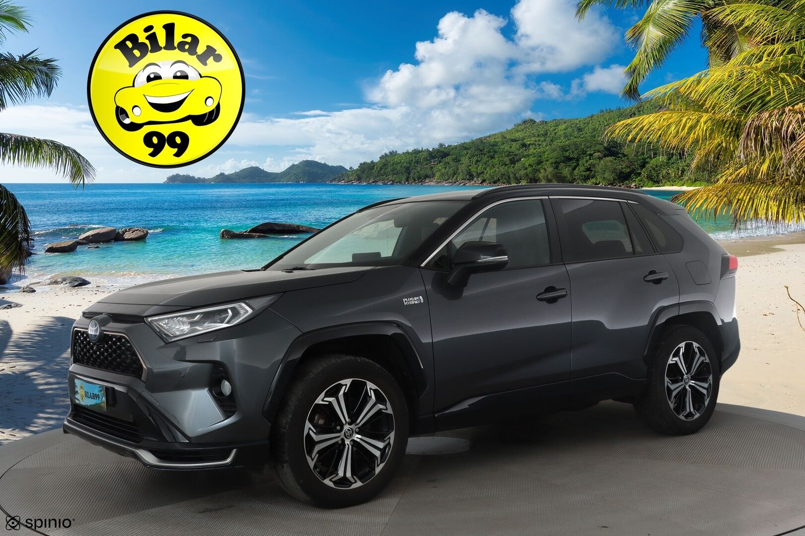 TOYOTA RAV4 PLUG-IN 2021 2,5 Hybrid Premium *ACC / JBL / HUD / Muistipenkki / Ilmastoidut nahat / Koukku / LED / 360° / KeylessGo* - Kahdet renkaat aluvanteilla