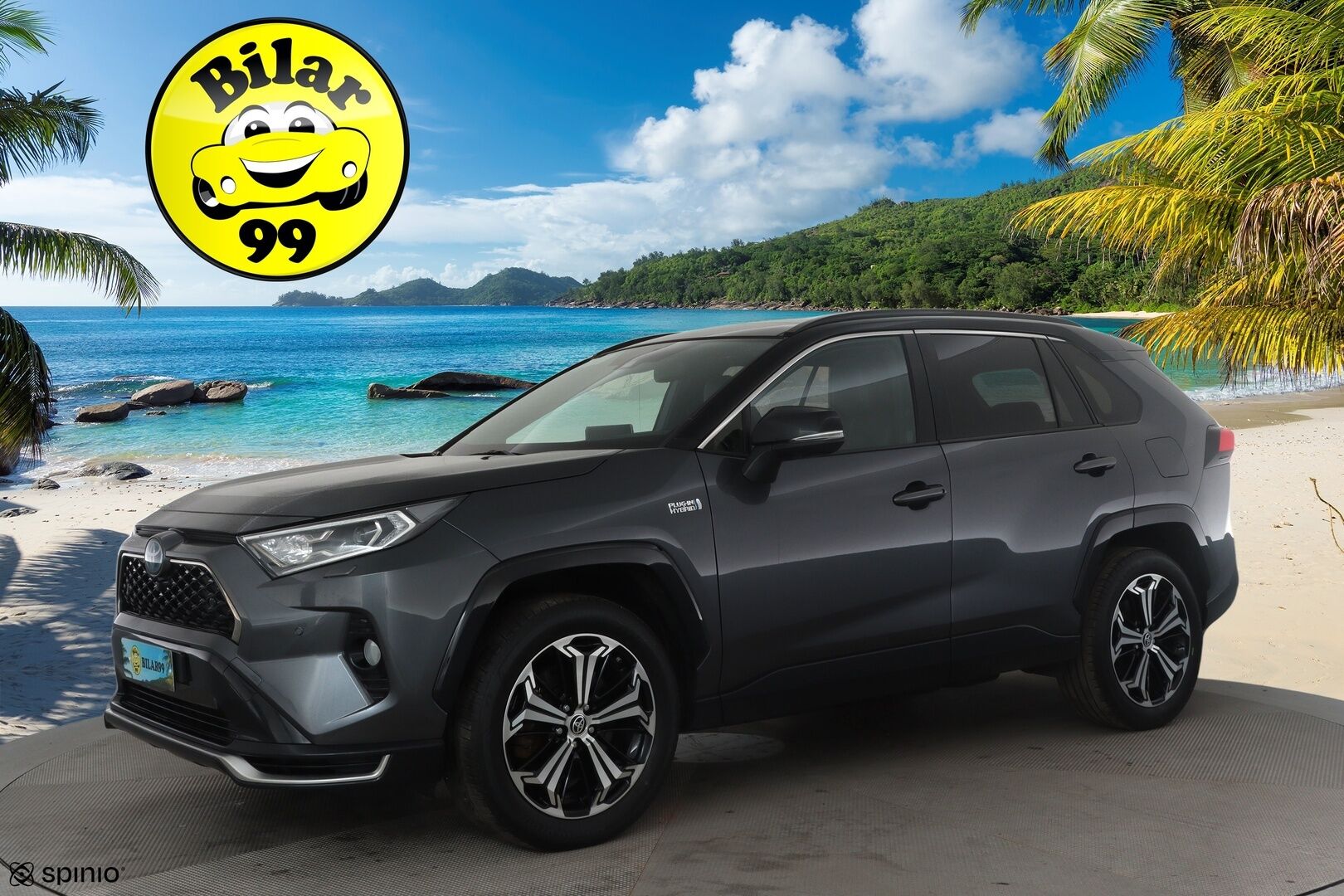 TOYOTA RAV4 PLUG-IN 2020 2,5 Hybrid Premium *ACC / HUD / Panorama / 360° / Ilmastoidut nahat / Muistipenkki / JBL / LED / Navi / KeylessGo* - Kahdet renkaat aluvanteilla / Merkkihuollettu
