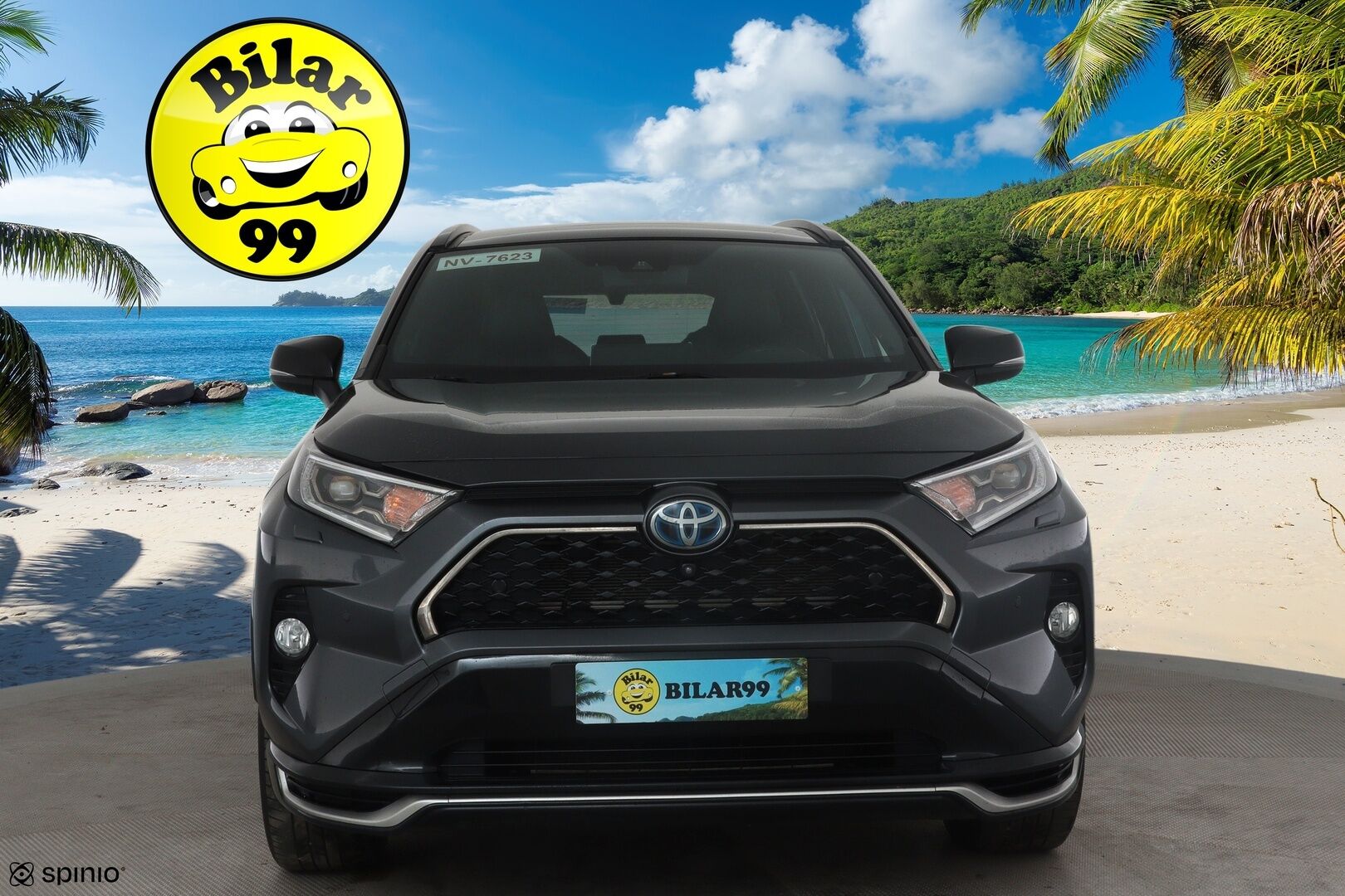 TOYOTA RAV4 PLUG-IN 2020 2,5 Hybrid Premium *ACC / HUD / Panorama / 360° / Ilmastoidut nahat / Muistipenkki / JBL / LED / Navi / KeylessGo* - Kahdet renkaat aluvanteilla / Merkkihuollettu