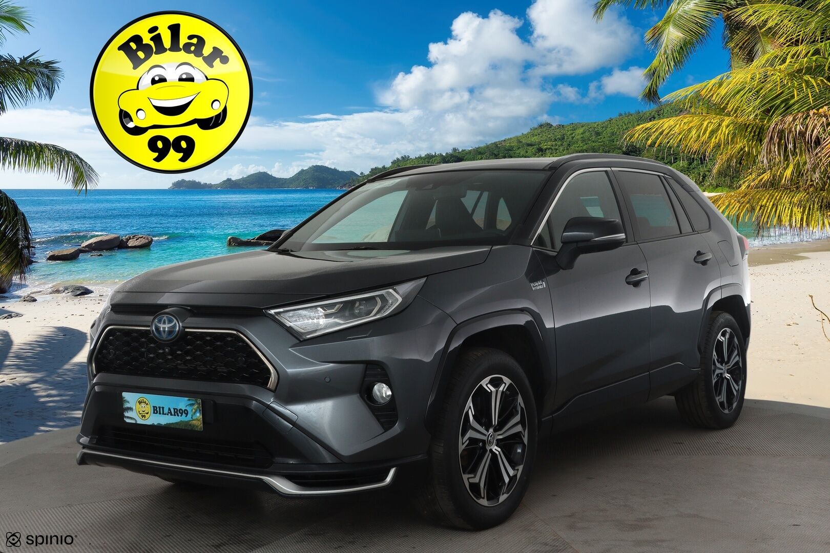 TOYOTA RAV4 PLUG-IN 2020 2,5 Hybrid Premium *ACC / HUD / Panorama / 360° / Ilmastoidut nahat / Muistipenkki / JBL / LED / Navi / KeylessGo* - Kahdet renkaat aluvanteilla / Merkkihuollettu