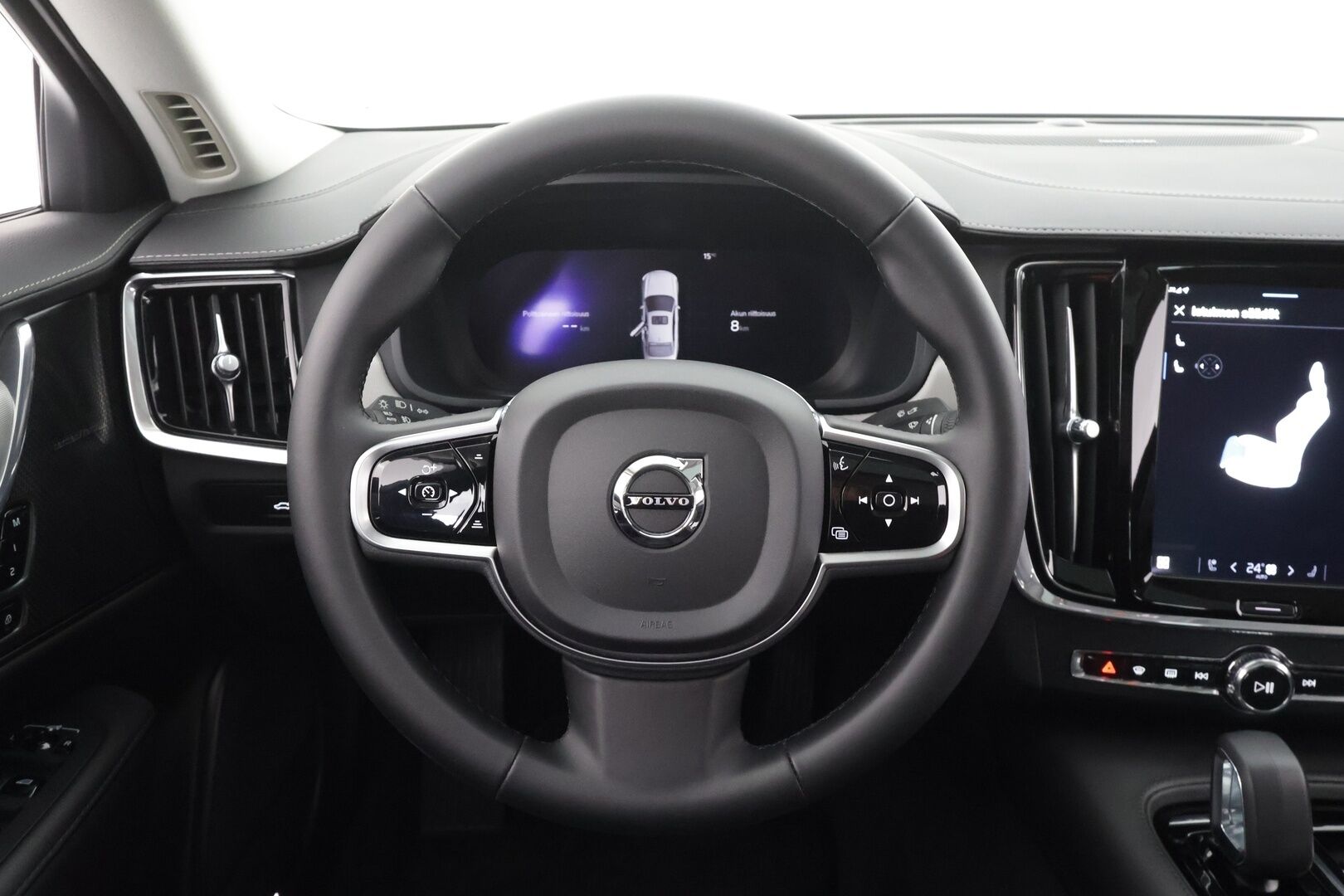 Volvo S90 2024 T8 Ultimate Dark * ACC / HUD / Lasikattoluukku / H&K / Muistipenkit / Full LED / Facelift / BLIS / Sporttinahat * - Ilma-alusta / 360° / Merkkihuollettu / Hyvät varusteet!