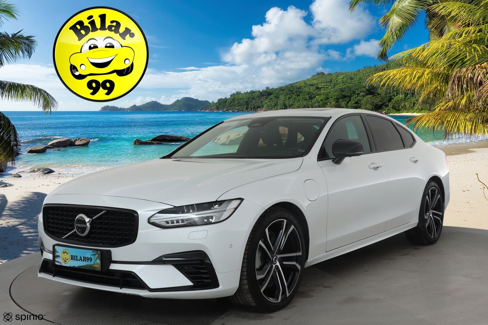 Volvo S90 2024 T8 Ultimate Dark * ACC / HUD / Lasikattoluukku / H&K / Muistipenkit / Full LED / Facelift / BLIS / Sporttinahat * - Ilma-alusta / 360° / Merkkihuollettu / Hyvät varusteet!