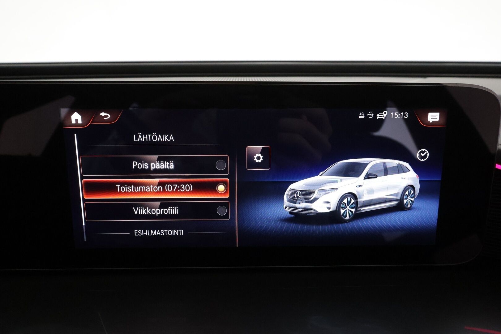 MERCEDES-BENZ EQC 2021 400 4matic * Distronic+ / P.kamera / Widescreen / Multibeam / Midline / Koukku / Navi * - Kahdet renkaat aluvanteilla / Merkkihuollettu