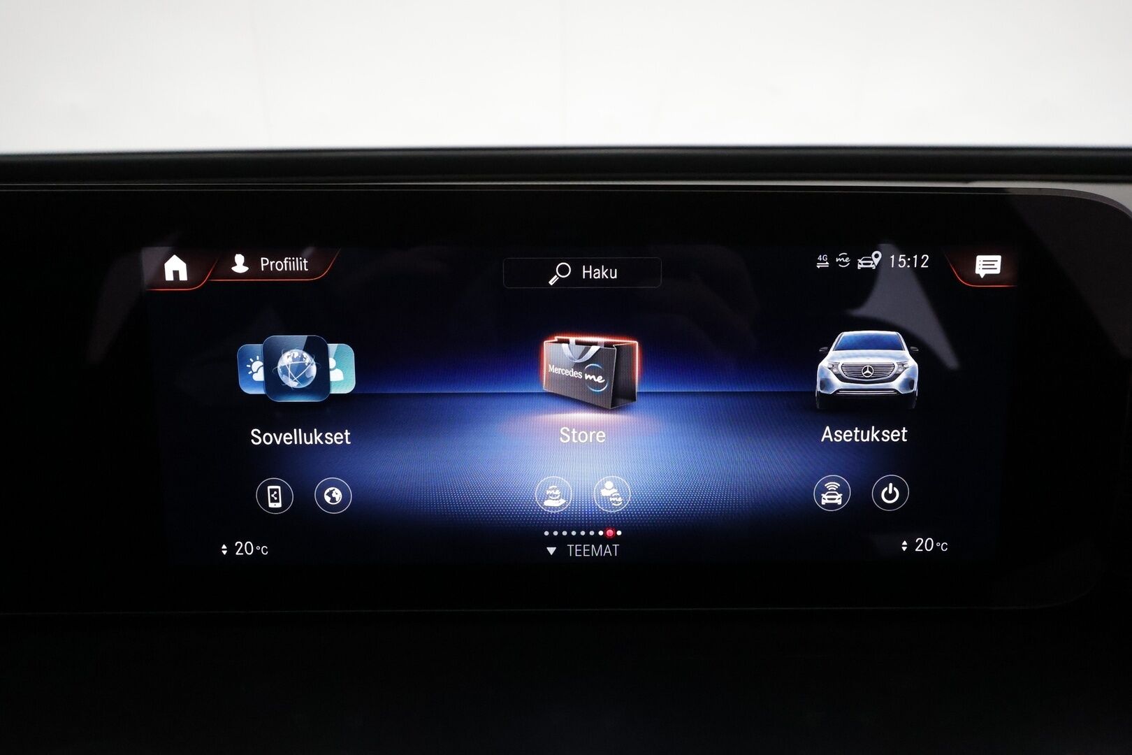 MERCEDES-BENZ EQC 2021 400 4matic * Distronic+ / P.kamera / Widescreen / Multibeam / Midline / Koukku / Navi * - Kahdet renkaat aluvanteilla / Merkkihuollettu