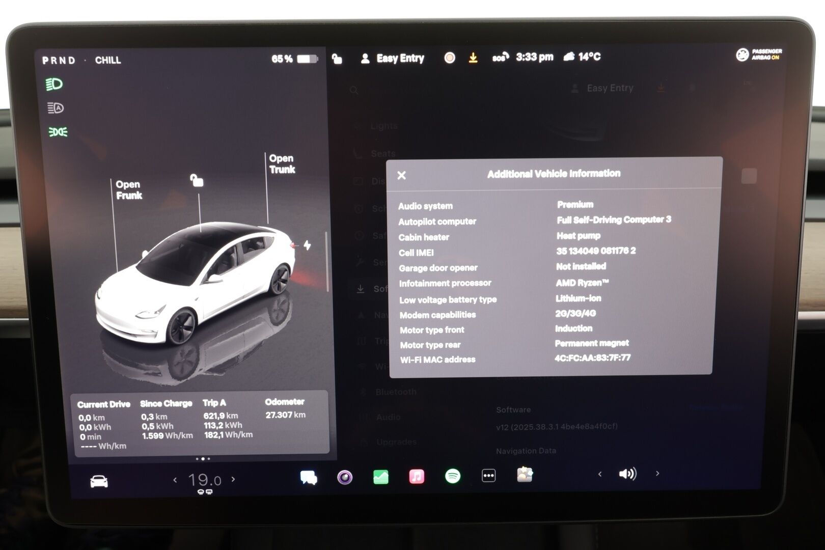 TESLA MODEL 3 2023 Long Range Dual Motor * ILP / ACC / Lasikatto / Matrix-LED / P.kamera / Muistipenkki / Premium Audio / Navi / Keyless * - Akku kuntotarkastettu!