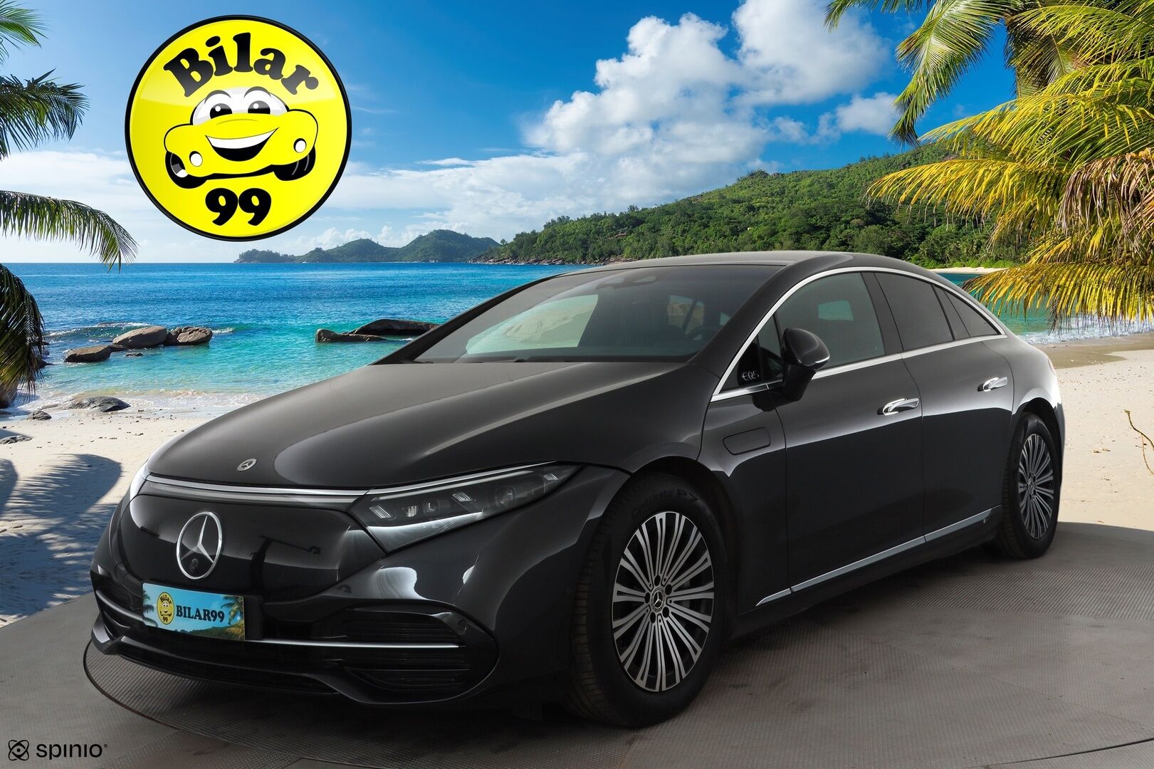 MERCEDES-BENZ EQS 2022 450+ * Distronic / Burmester / Koukku / Panorama / HUD / Nelipyöräohjaus / 360° / Muistipenkit / Digital-LED / Navi * - Kahdet renkaat - HULLU BLACKWEEK KORKOTARJOUS 2,49%