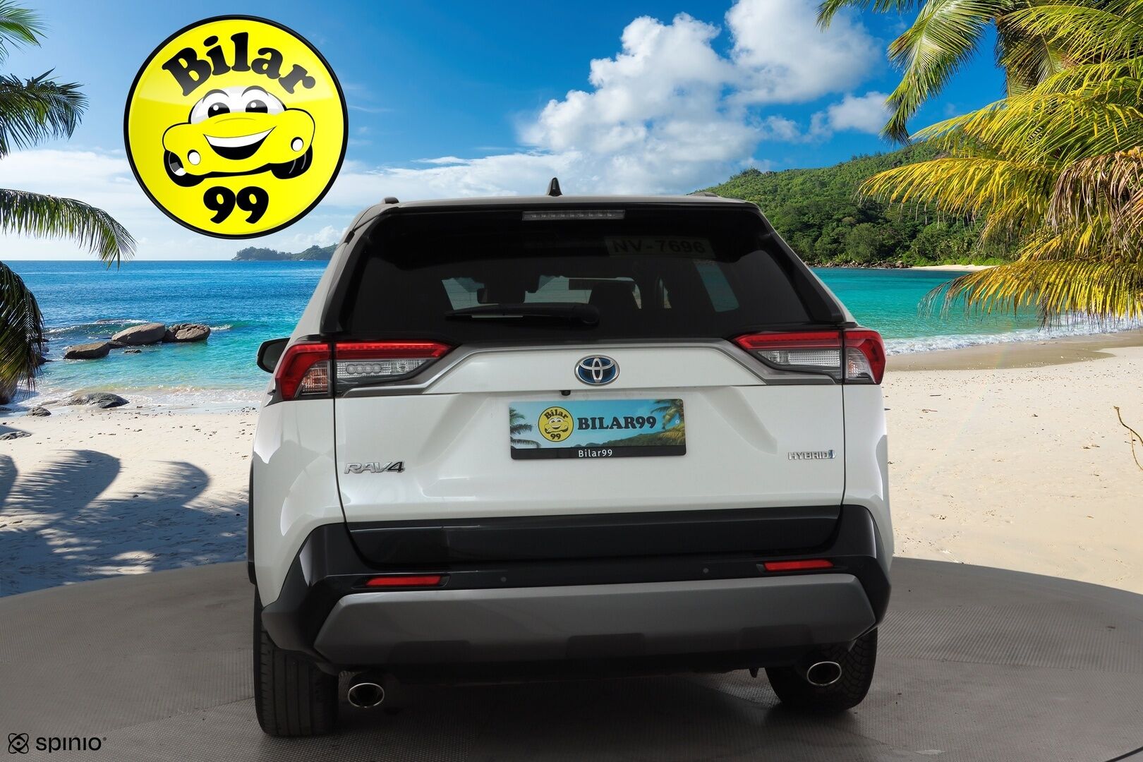 TOYOTA RAV4 2019 2.5 Hybrid Style * ACC / P.kamera / LED / Navi / Sähköpenkki / 360° / JBL / Puolinahat / KeylessGo * - Kahdet renkaat aluvanteilla / Merkkihuollettu - Osta nyt, maksa vasta ensi vuonna