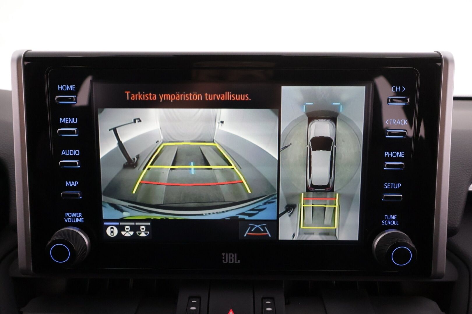 TOYOTA RAV4 2019 2.5 Hybrid Style * ACC / P.kamera / LED / Navi / Sähköpenkki / 360° / JBL / Puolinahat / KeylessGo * - Kahdet renkaat aluvanteilla / Merkkihuollettu