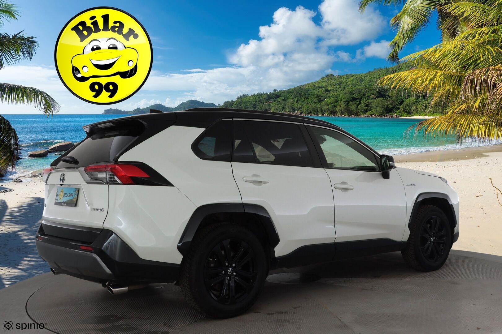 TOYOTA RAV4 2019 2.5 Hybrid Style * ACC / P.kamera / LED / Navi / Sähköpenkki / 360° / JBL / Puolinahat / KeylessGo * - Kahdet renkaat aluvanteilla / Merkkihuollettu