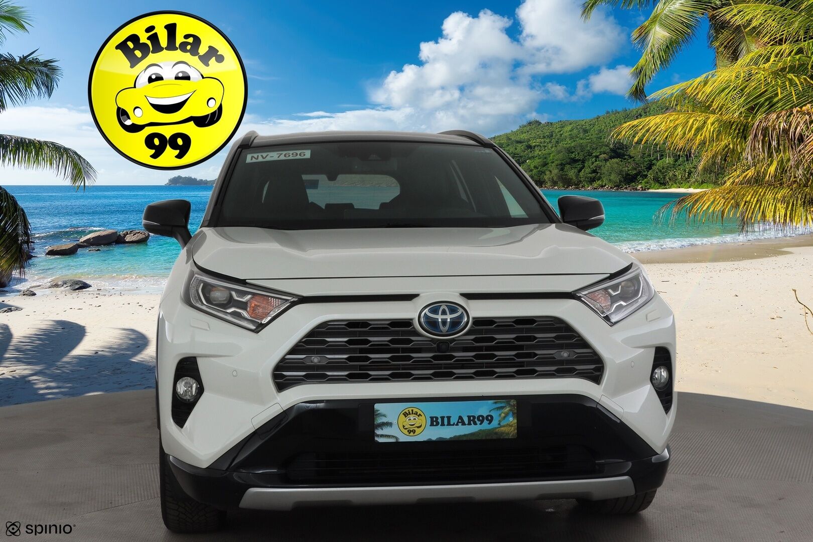 TOYOTA RAV4 2019 2.5 Hybrid Style * ACC / P.kamera / LED / Navi / Sähköpenkki / 360° / JBL / Puolinahat / KeylessGo * - Kahdet renkaat aluvanteilla / Merkkihuollettu - Osta nyt, maksa vasta ensi vuonna