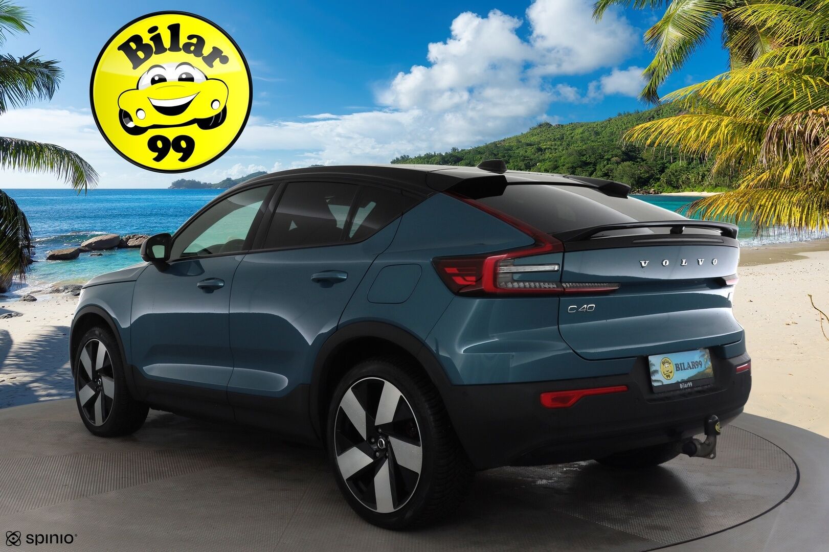 Volvo C40 2022 Recharge Twin Motor  Ultimate Dark * ACC / 360° / ILP / Muistipenkki / Pixel LED / Facelift / Navi / Koukku / Lasikatto / H&K * - Akku kuntotarkastettu / Kahdet renkaat aluvanteilla / Merkkihuollettu - HULLU BLACKWEEK KORKOTARJOUS 2,49%