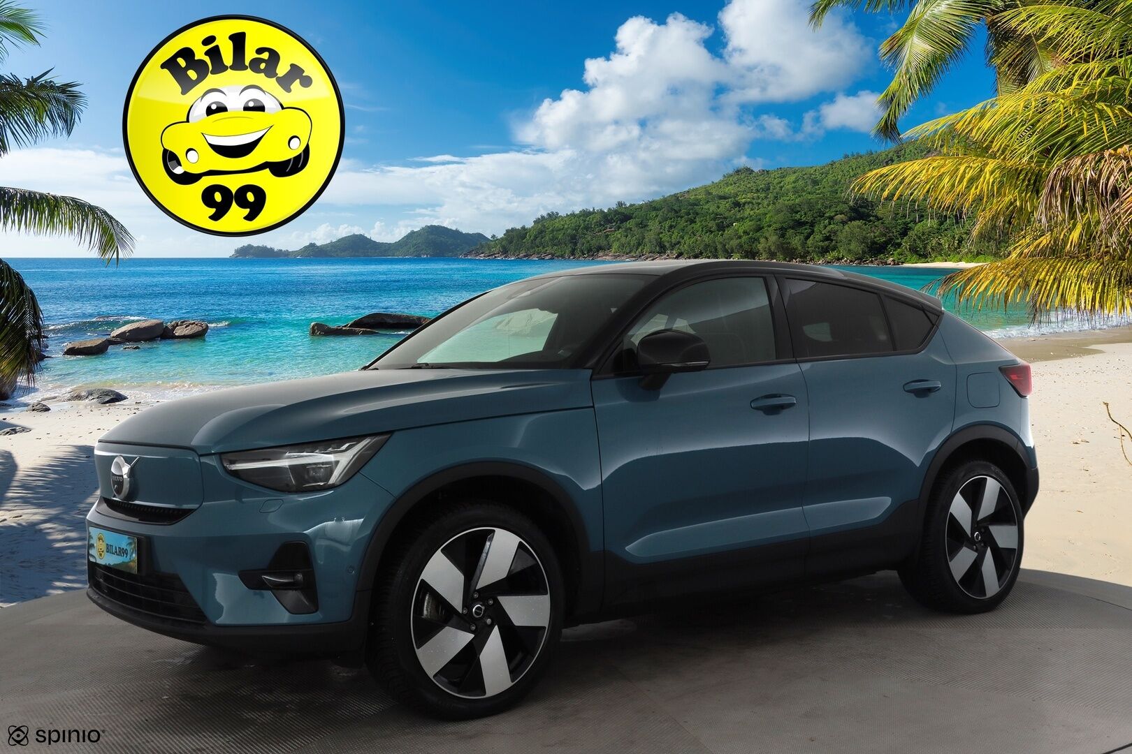 Volvo C40 2022 Recharge Twin Motor  Ultimate Dark * ACC / 360° / ILP / Muistipenkki / Pixel LED / Facelift / Navi / Koukku / Lasikatto / H&K * - Akku kuntotarkastettu / Kahdet renkaat aluvanteilla / Merkkihuollettu - HULLU BLACKWEEK KORKOTARJOUS 2,49%