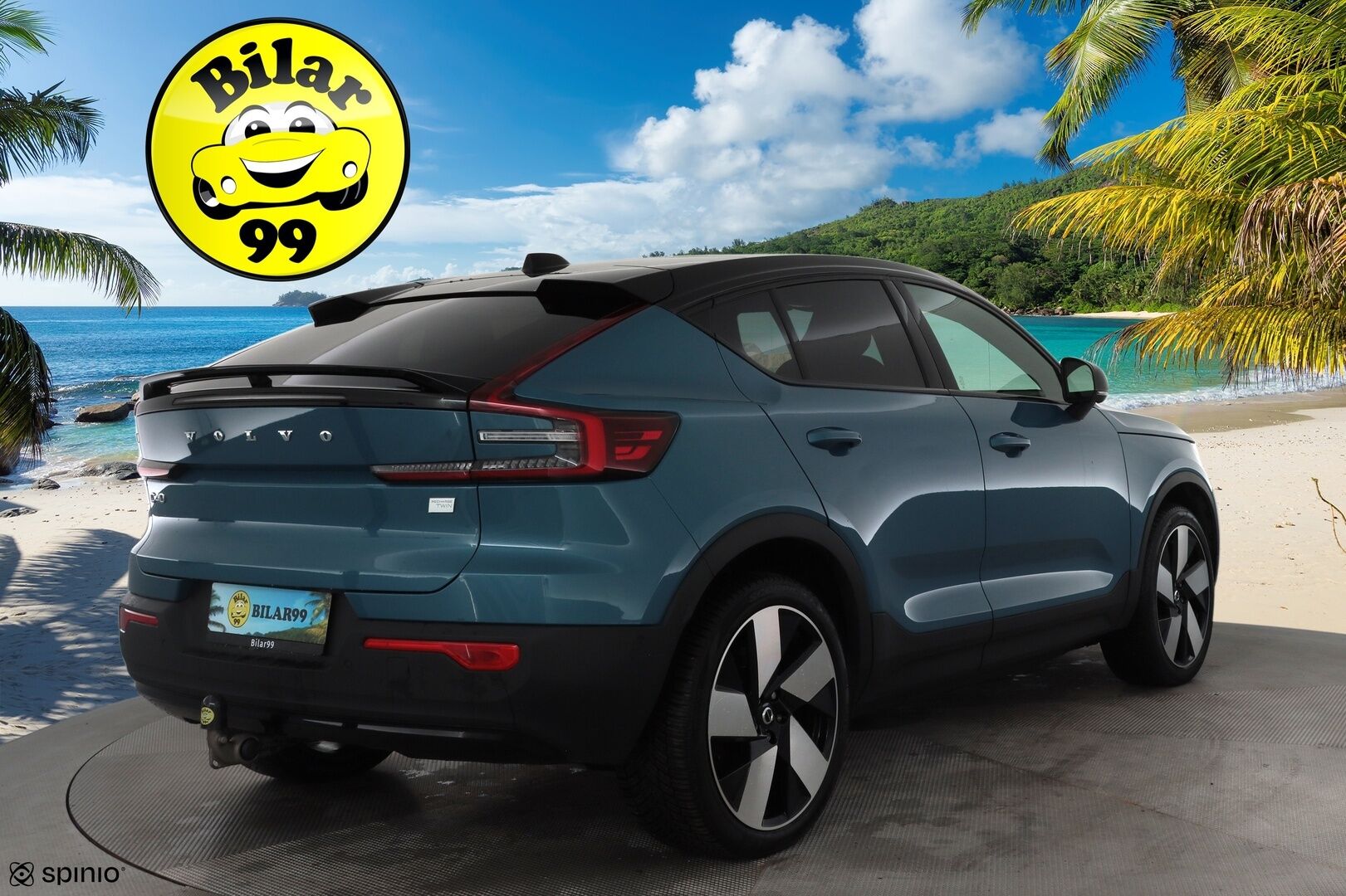 Volvo C40 2022 Recharge Twin Motor  Ultimate Dark * ACC / 360° / ILP / Muistipenkki / Pixel LED / Facelift / Navi / Koukku / Lasikatto / H&K * - Akku kuntotarkastettu / Kahdet renkaat aluvanteilla / Merkkihuollettu - HULLU BLACKWEEK KORKOTARJOUS 2,49%