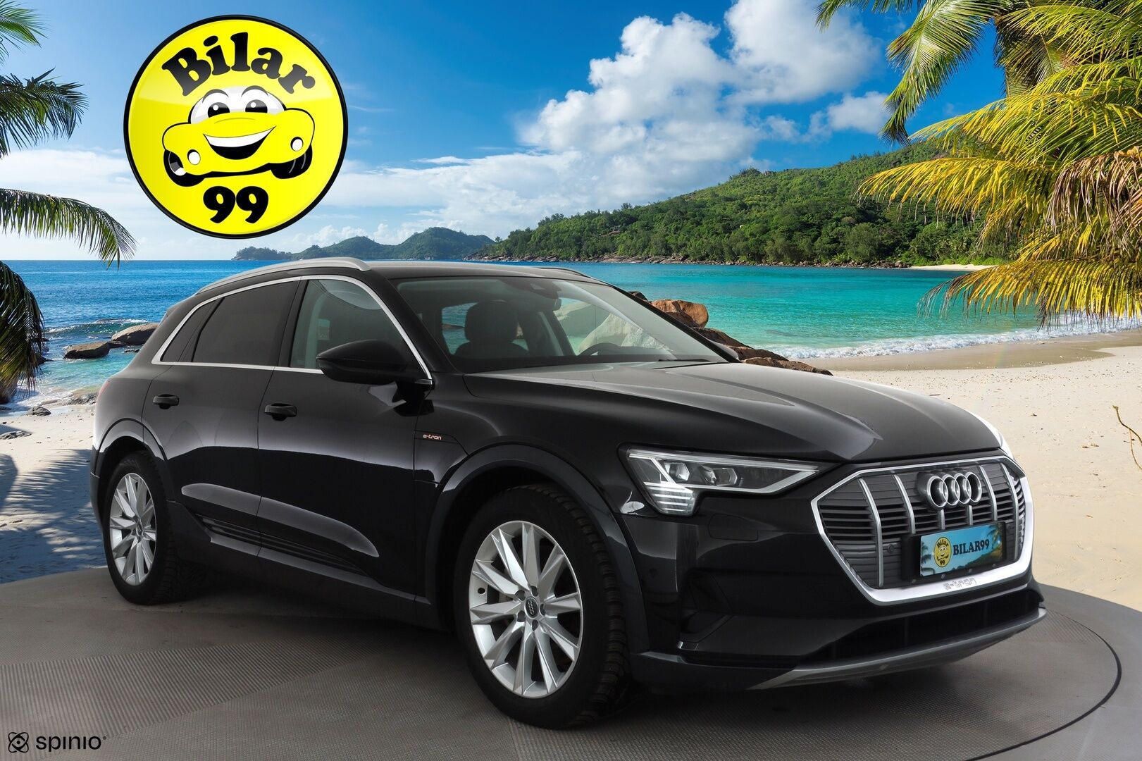 AUDI E-TRON 2022 Advanced 55 quattro * ACC / LED / P.Kamera / Koukku / Muistipenkki / Navi / Kaistavahti / Digimittaristo * - Akku kuntotarkastettu SoH 94,6% / 2x Latauskaapelit / Kahdet renkaat - Osta nyt, maksa vasta ensi vuonna