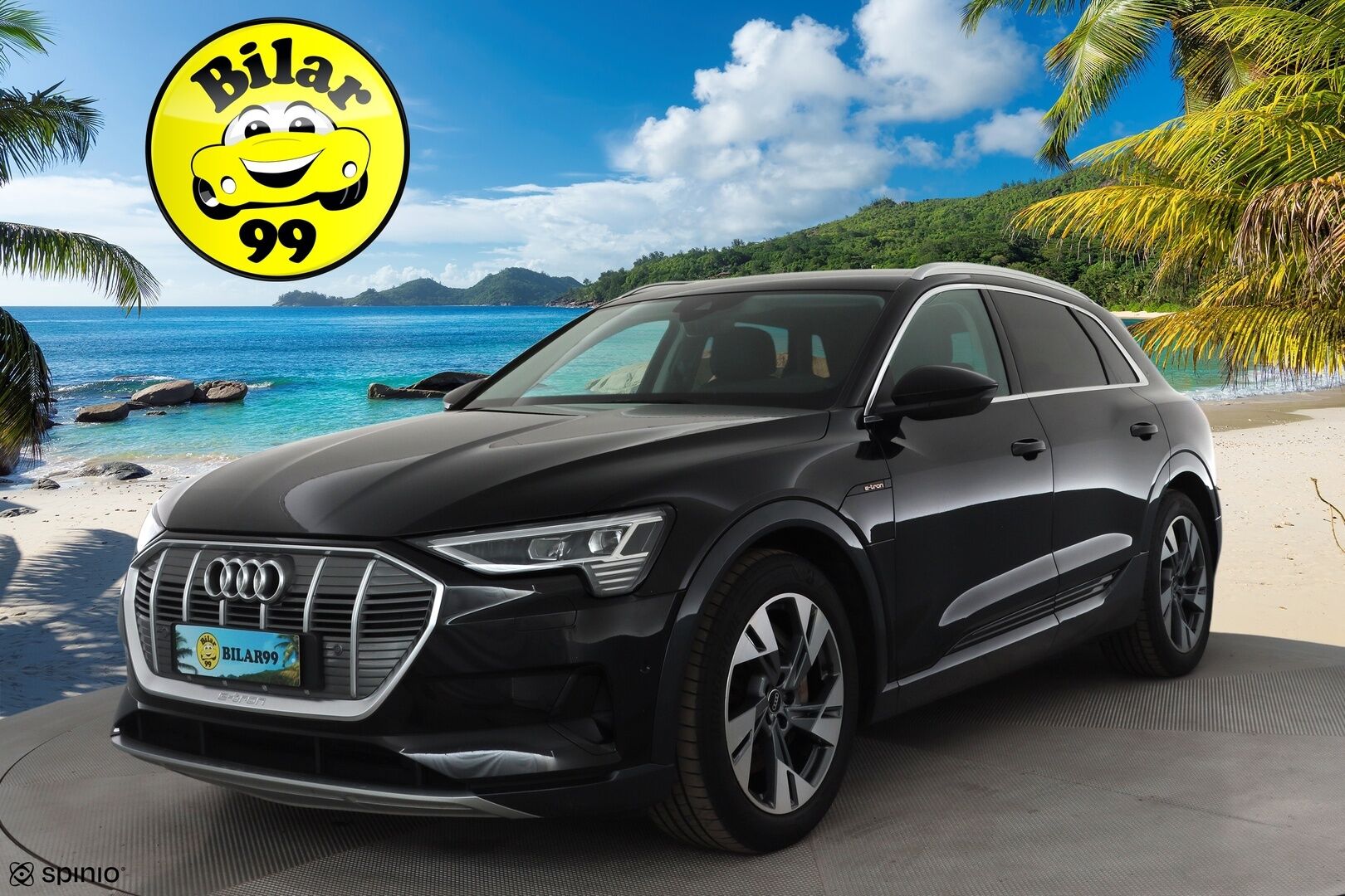 AUDI E-TRON 2022 Advanced 55 quattro * ACC / LED / P.Kamera / Koukku / Muistipenkki / Navi / Kaistavahti / Digimittaristo * - Akku kuntotarkastettu SoH 94,6% / 2x Latauskaapelit / Kahdet renkaat - Osta nyt, maksa vasta ensi vuonna