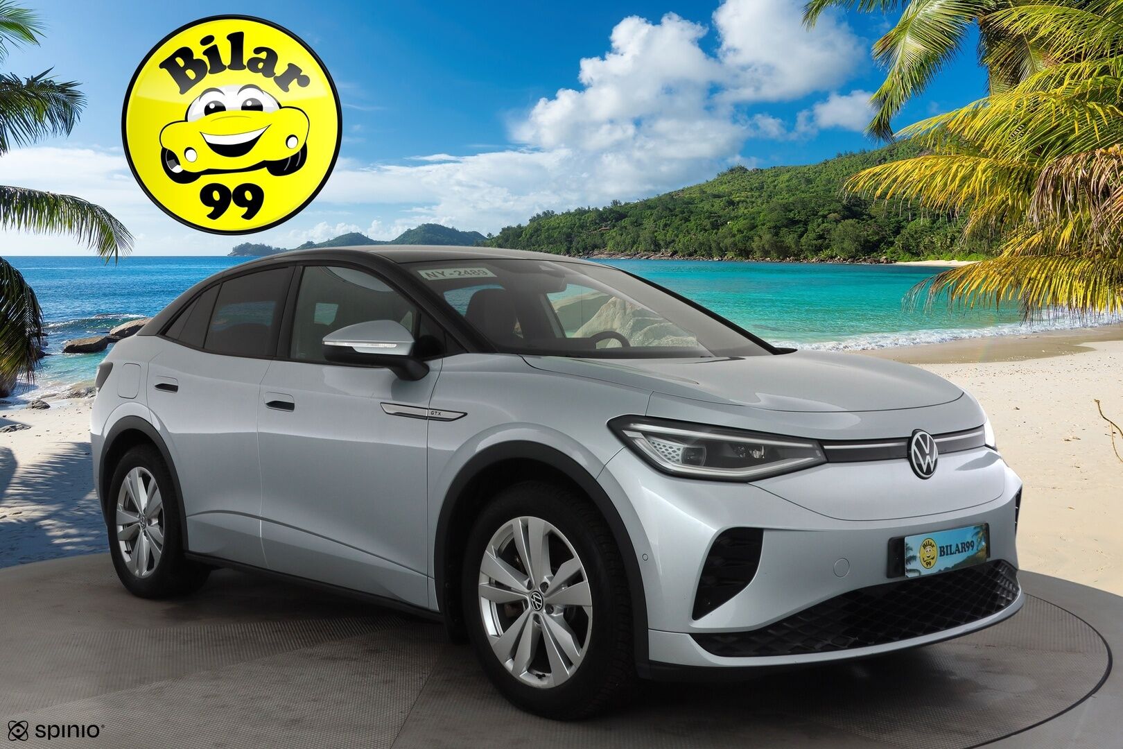 VOLKSWAGEN ID.5 2022 GTX 220kW Design Plus * ACC / Lasikatto / IQ.Light / Navi / Koukku / ILP / KeylessGo / P.tutkat * - Kahdet renkaat aluvanteilla / Merkkihuollettu