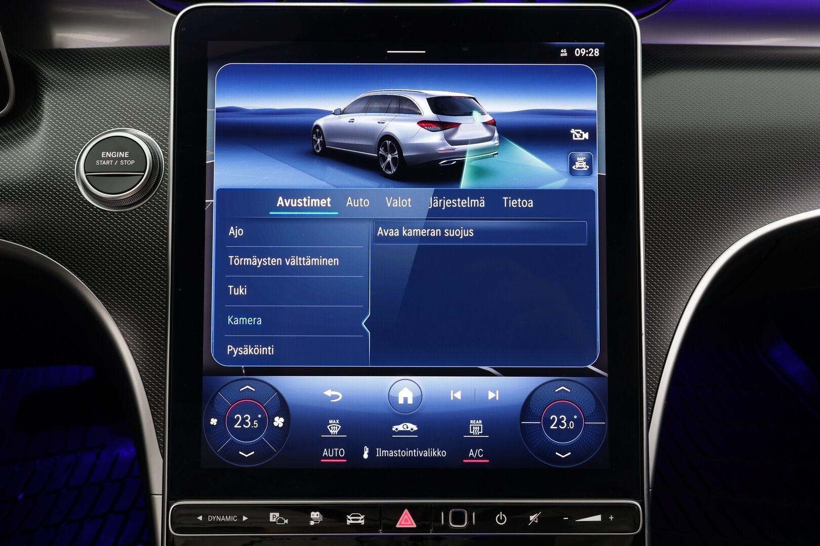 MERCEDES-BENZ C 2023 300e T a 9G-Tronic Avantgarde * Distronic+ / P.kamera / LED / Navi / Koukku / Puolinahat / Sähköluukku * - Kahdet renkaat aluvanteilla - HULLU BLACKWEEK KORKOTARJOUS 2,49%