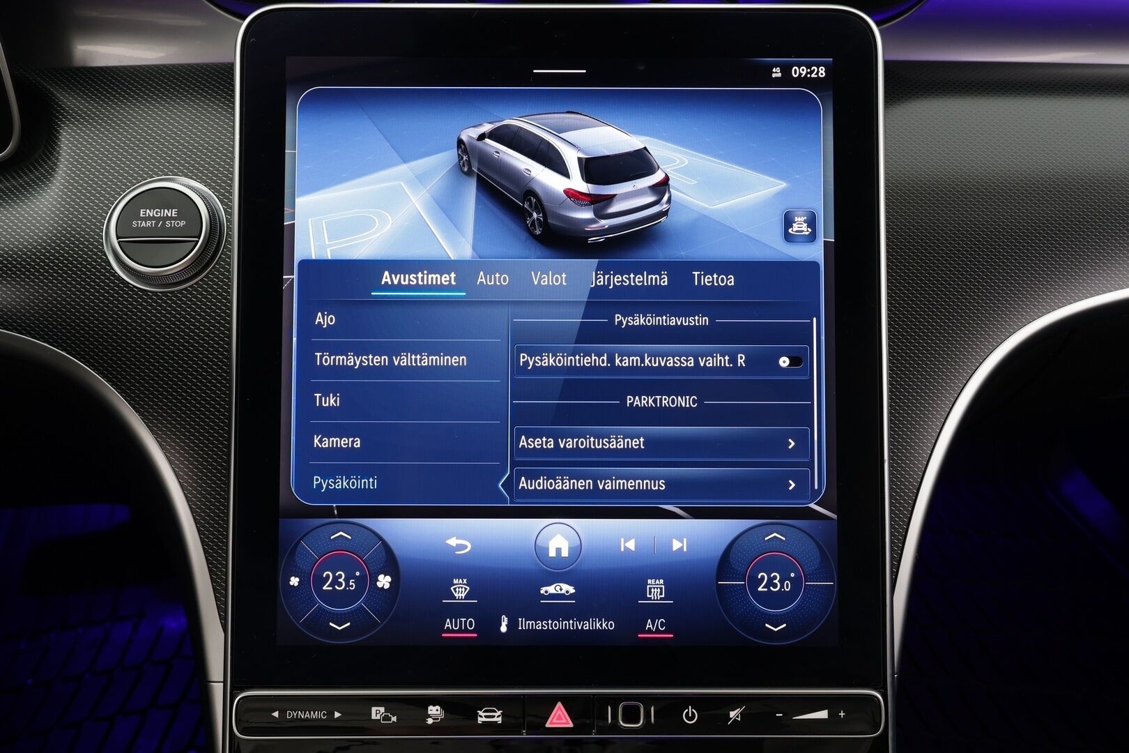 MERCEDES-BENZ C 2023 300e T a 9G-Tronic Avantgarde * Distronic+ / P.kamera / LED / Navi / Koukku / Puolinahat / Sähköluukku * - Kahdet renkaat aluvanteilla - HULLU BLACKWEEK KORKOTARJOUS 2,49%