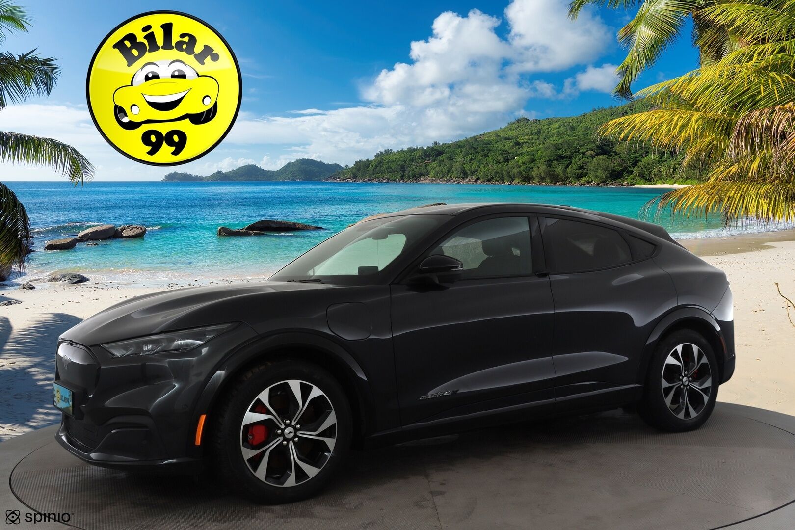 FORD MUSTANG MACH-E 2022 98kWh 351hv A1 AWD First Edition * Koukku / ACC / LED / B&O / Muistipenkki / 360° / Navi / Kaistavahti / Keyless * - 2x Latauskaapelit / Merkkihuollot - HULLUT BLACKWEEK JATKOT - KORKOTARJOUS 2,49%