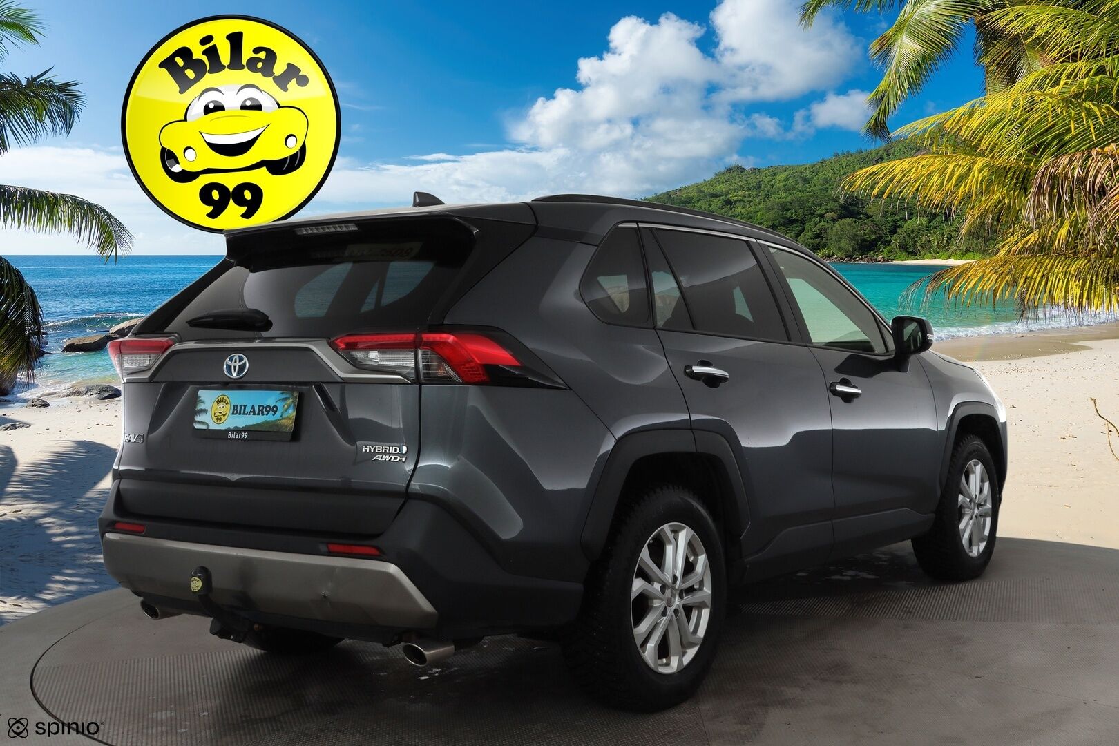 TOYOTA RAV4 2022 Hybrid 2,5 AWD-i Premium * ACC / 360° / Muistipenkki / Koukku / LED / Ilmastoidut nahat / KeylessGo / Ratinlämmitin * - Kahdet renkaat aluvanteilla - HULLU BLACKWEEK KORKOTARJOUS 2,49%