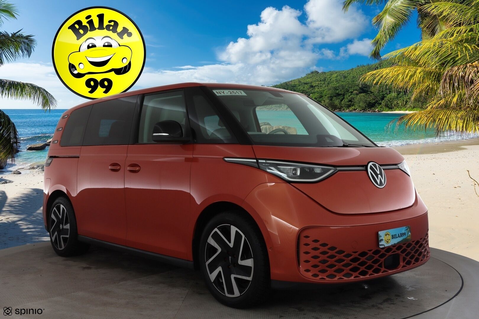 VOLKSWAGEN ID. BUZZ 2023 Pro * Sähkötoimiset liukuovet / ACC / P.kamera / IQ.Light / Muistipenkit hieronnalla / Koukku / Navi / KeylessGo * - Akku kuntotarkastettu / Kahdet renkaat aluvanteilla / Merkkihuollettu