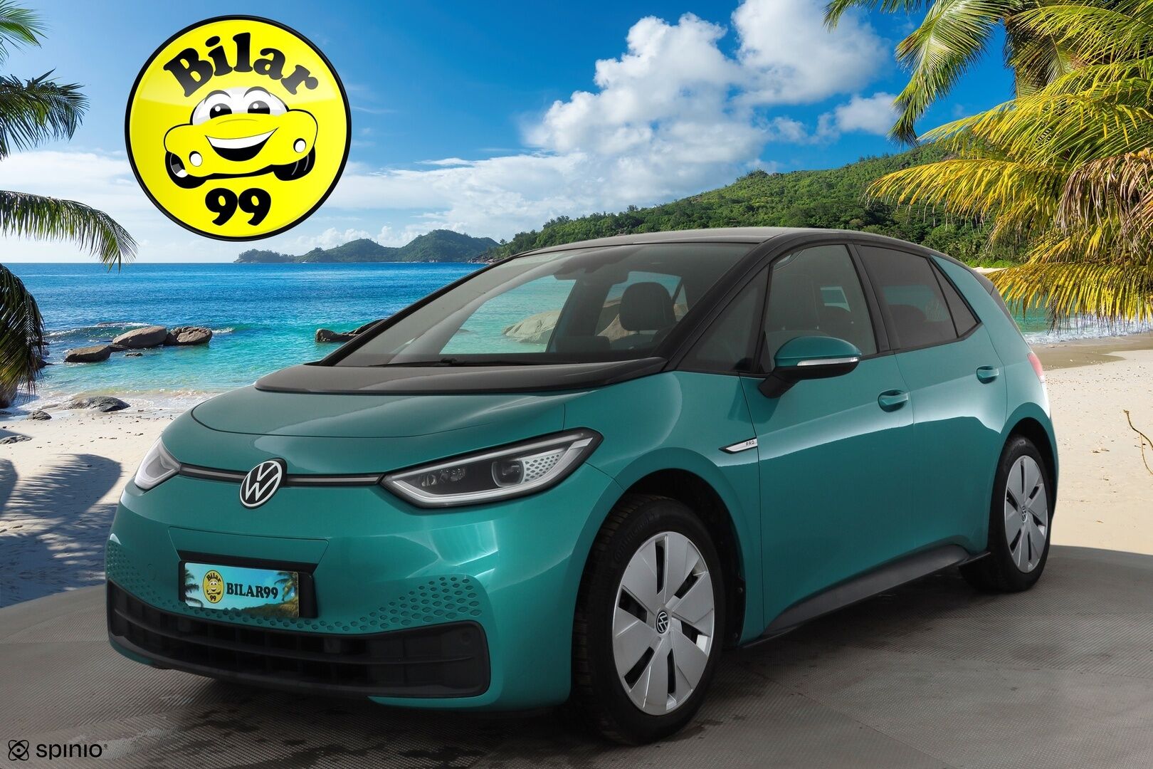 VOLKSWAGEN ID.3 2021 Pro Performance Life 150 kW * Lasikatto / ILP / ACC / Matrix-LED / P.Kamera / Navi / Kaistavahti / Keyless * - SOH 93.8% / 2x Latauskaapelit / Kahdet renkaat / Merkkihuollot - HULLUT AVAJAISHULINAT KORKOTARJOUS 3,29 %