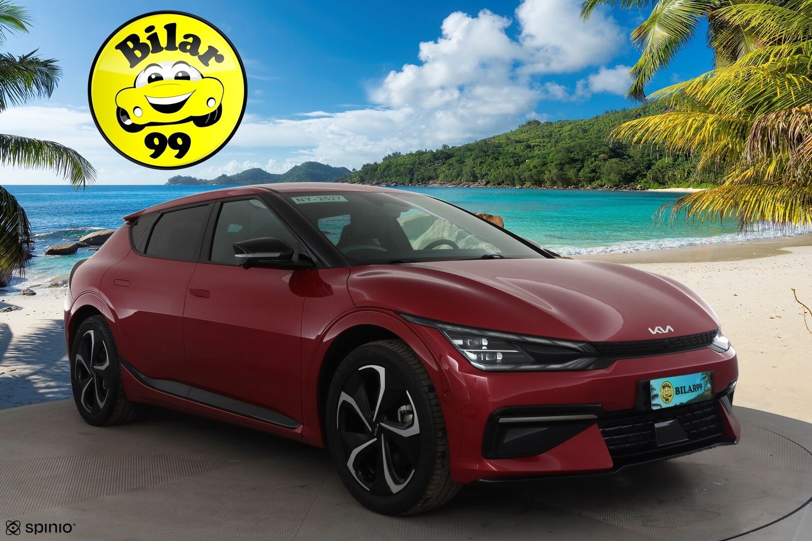 KIA EV6 2022 GT-Line AWD * ACC / 360° / Adapt.LED / Navi / Muistipenkki / Koukku / ILP / Meridian / HUD / Ilmastoidut penkit * - ALV / SoH 97.9% / Merkkihuollettu / SUPER VARUSTEET!